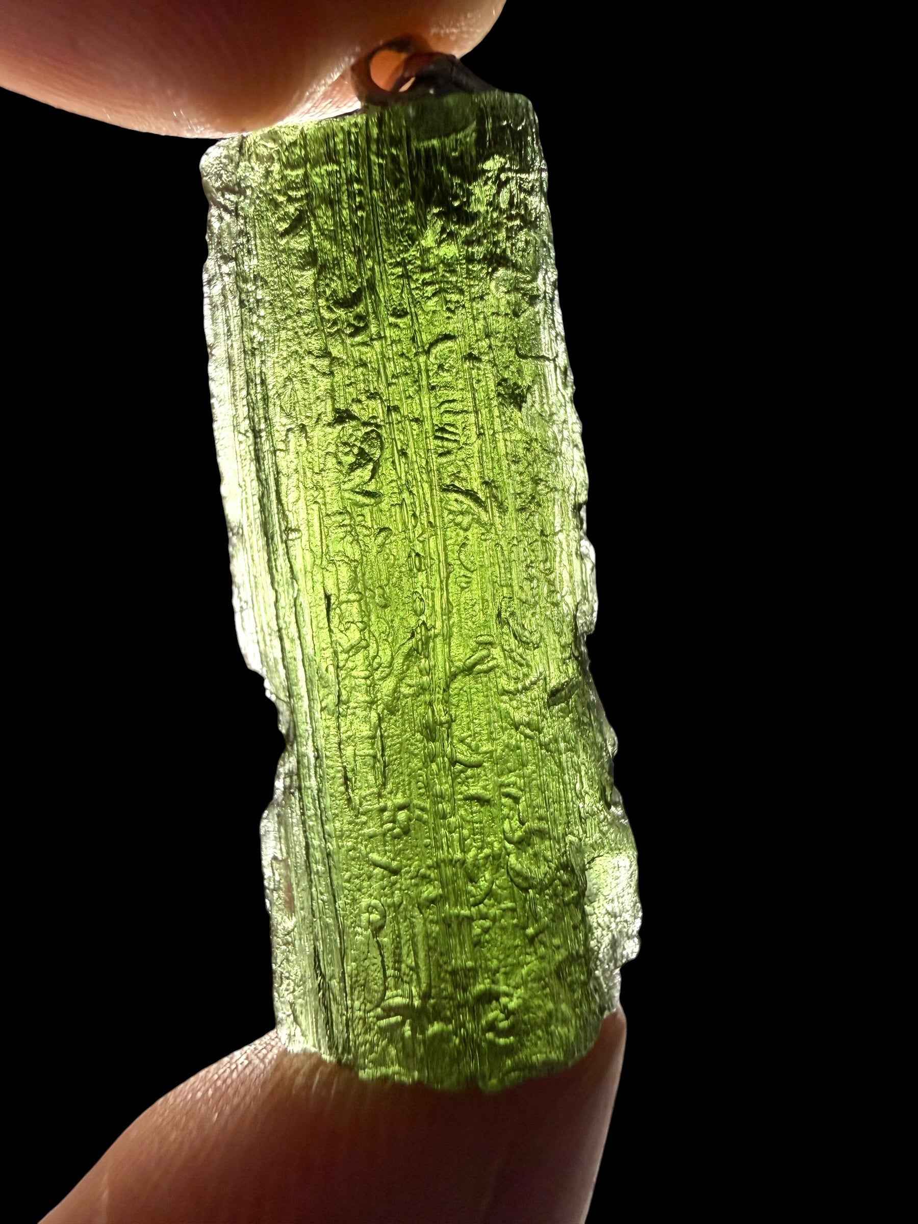 Silver moldavite pendant 6,1g - SP/V1010