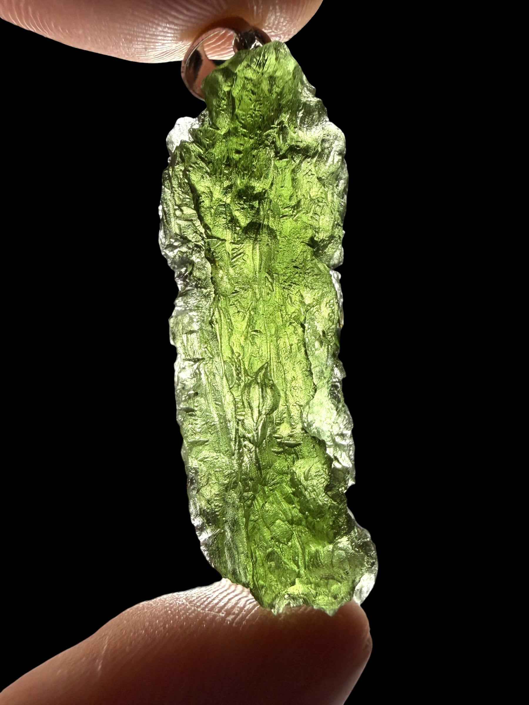 Silver moldavite pendant 6,9g - SP/V1011