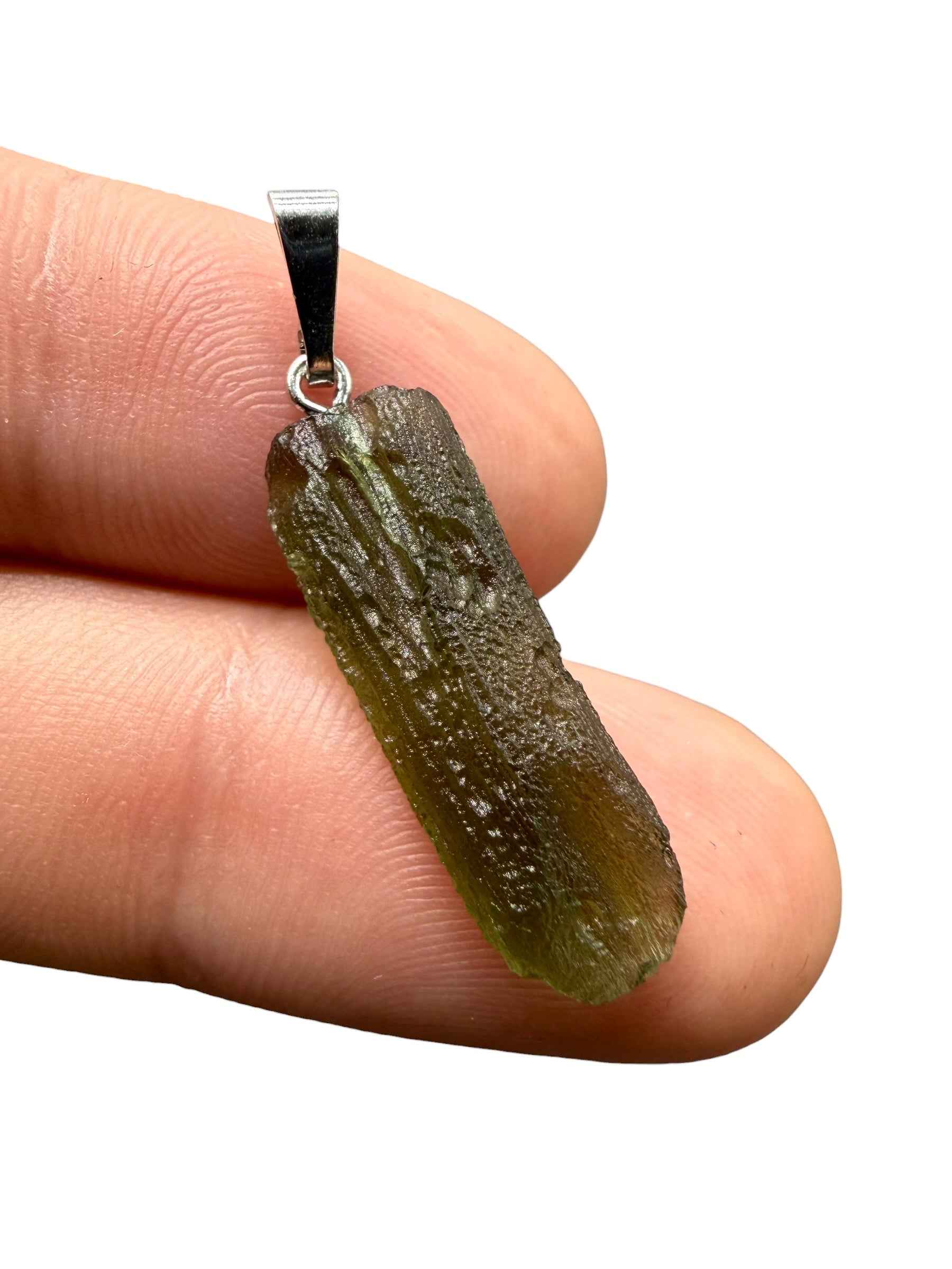 Ciondolo di moldavite 1,4g - P/V497
