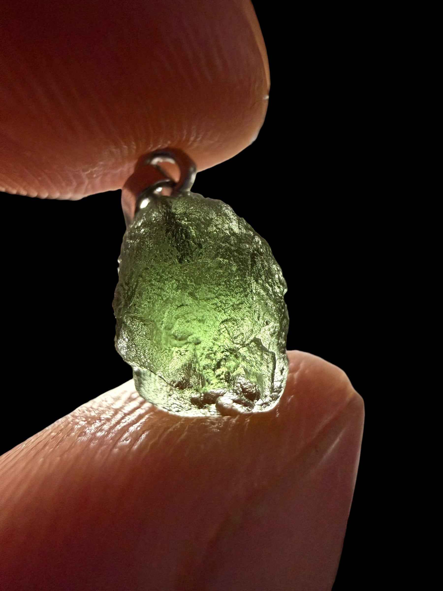 Ciondolo di moldavite 0,5g - P/V499