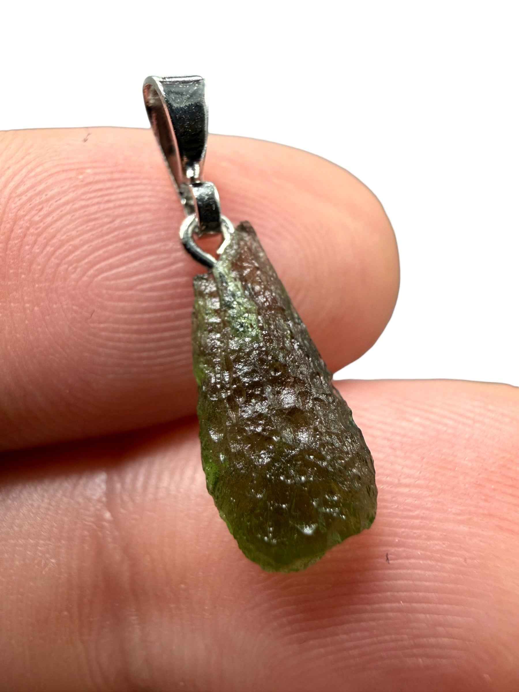 Ciondolo di moldavite 0,6g - P/V503