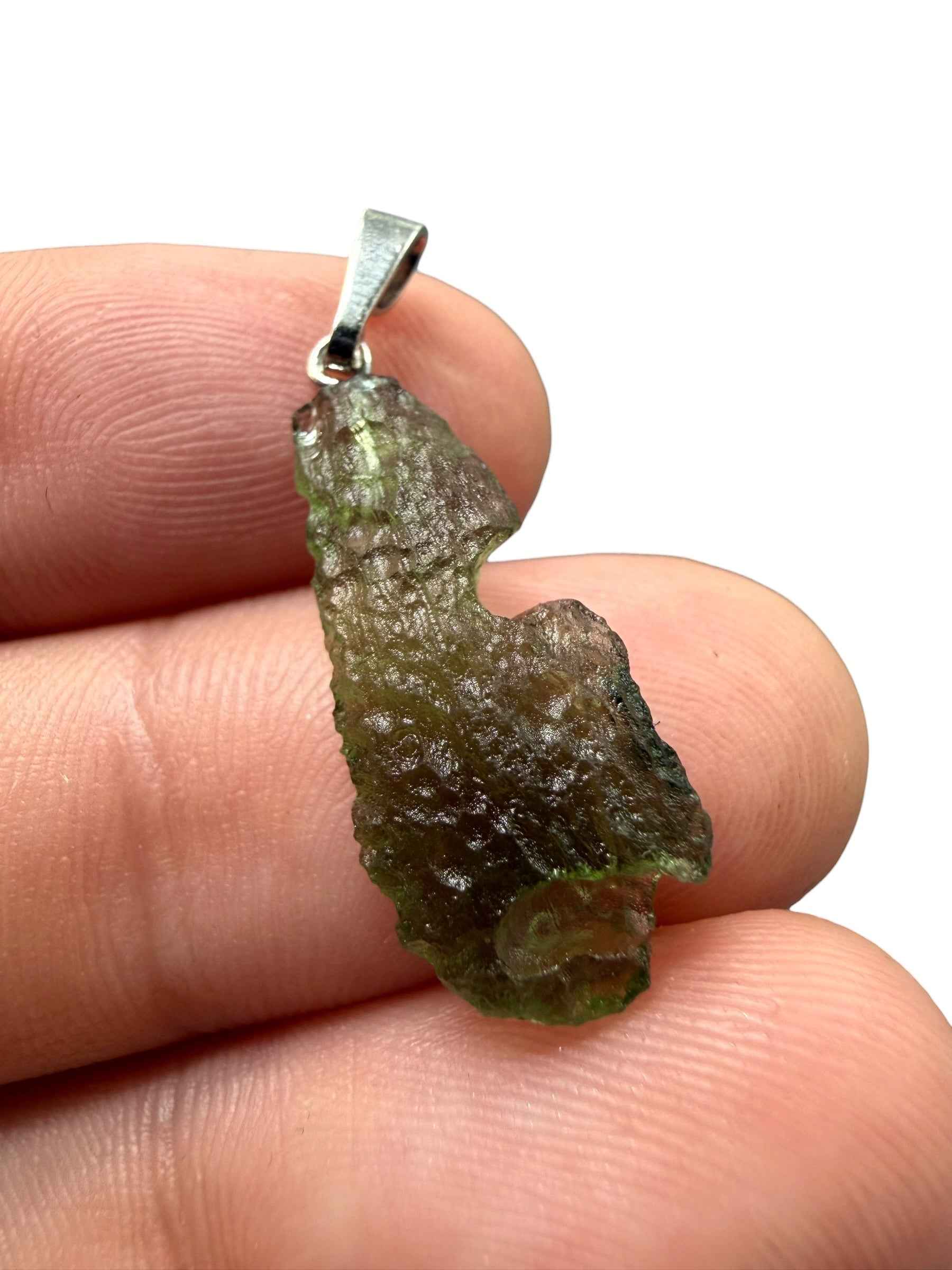 Ciondolo di moldavite 1,2g - P/V508