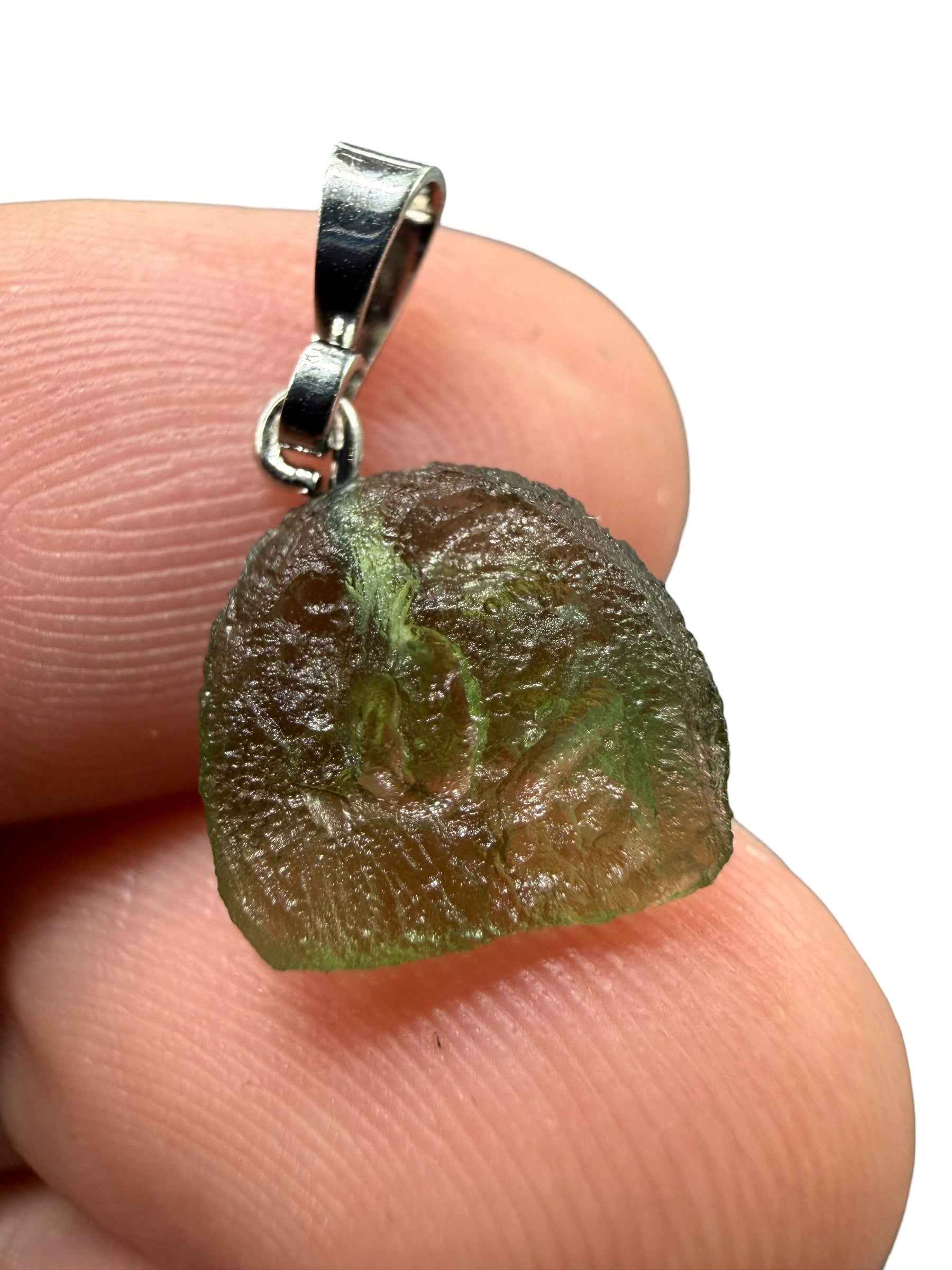 Ciondolo di moldavite 0,6g - P/V510