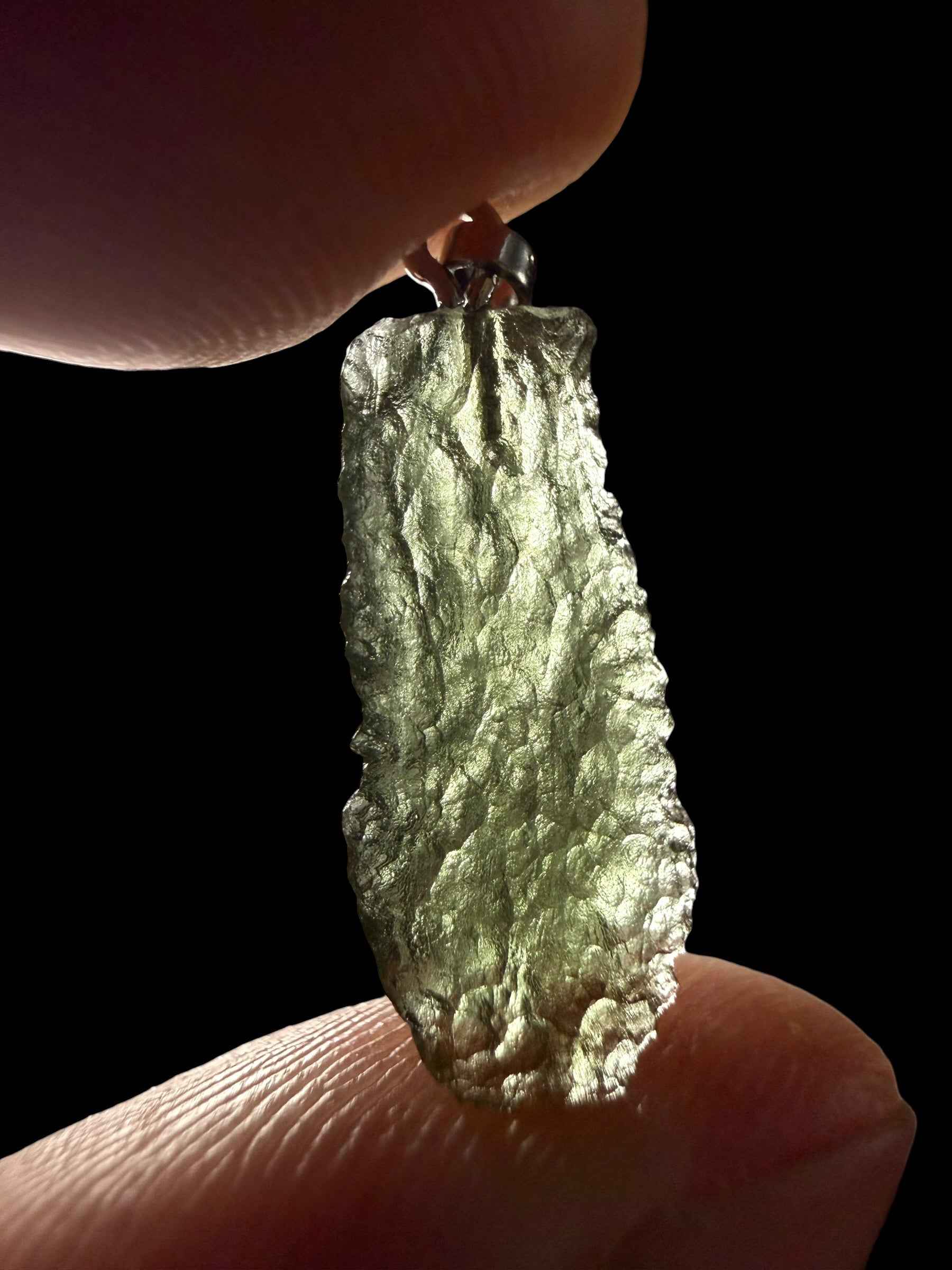Moldavite pendant 0,8g - P/V511