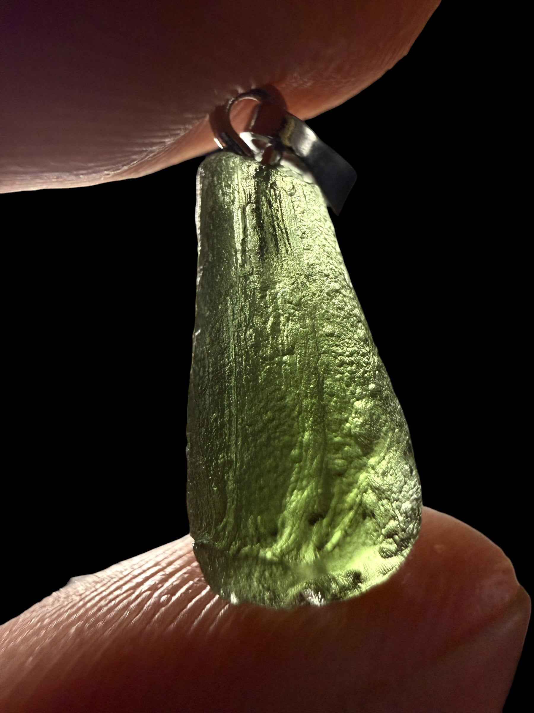 Moldavite pendant 1g - P/V513
