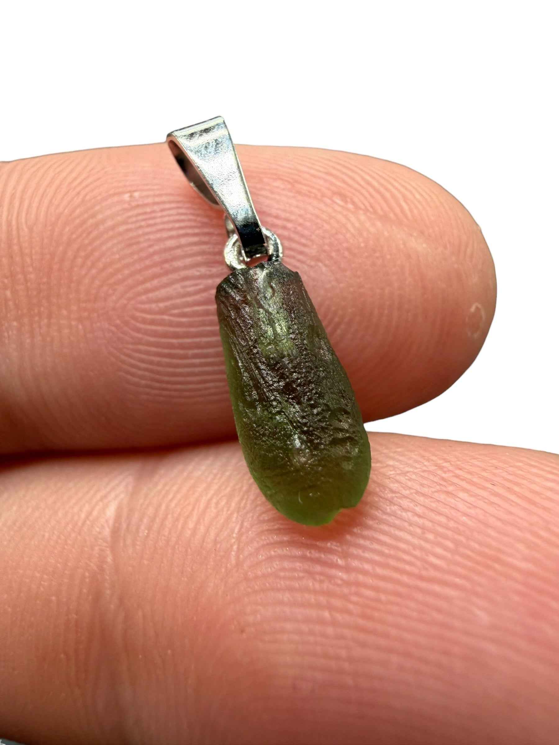 Ciondolo di moldavite 0,4g - P/V515