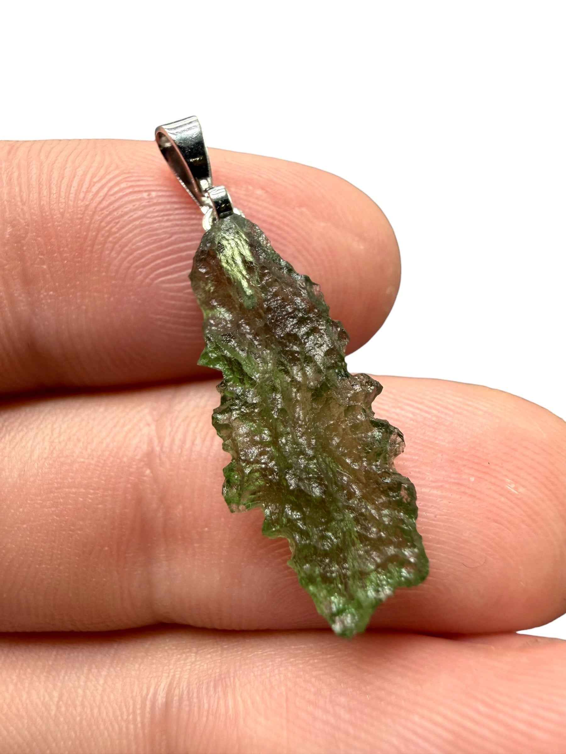 Ciondolo di moldavite 1,1g - P/V518