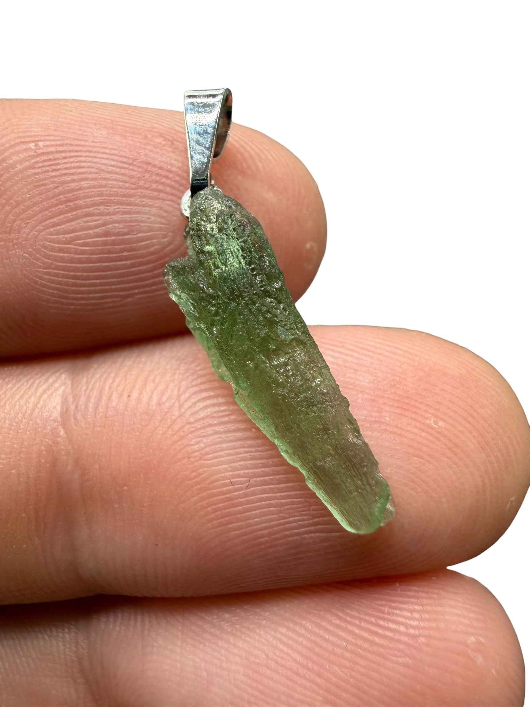 Ciondolo di moldavite 0,7g - P/V523