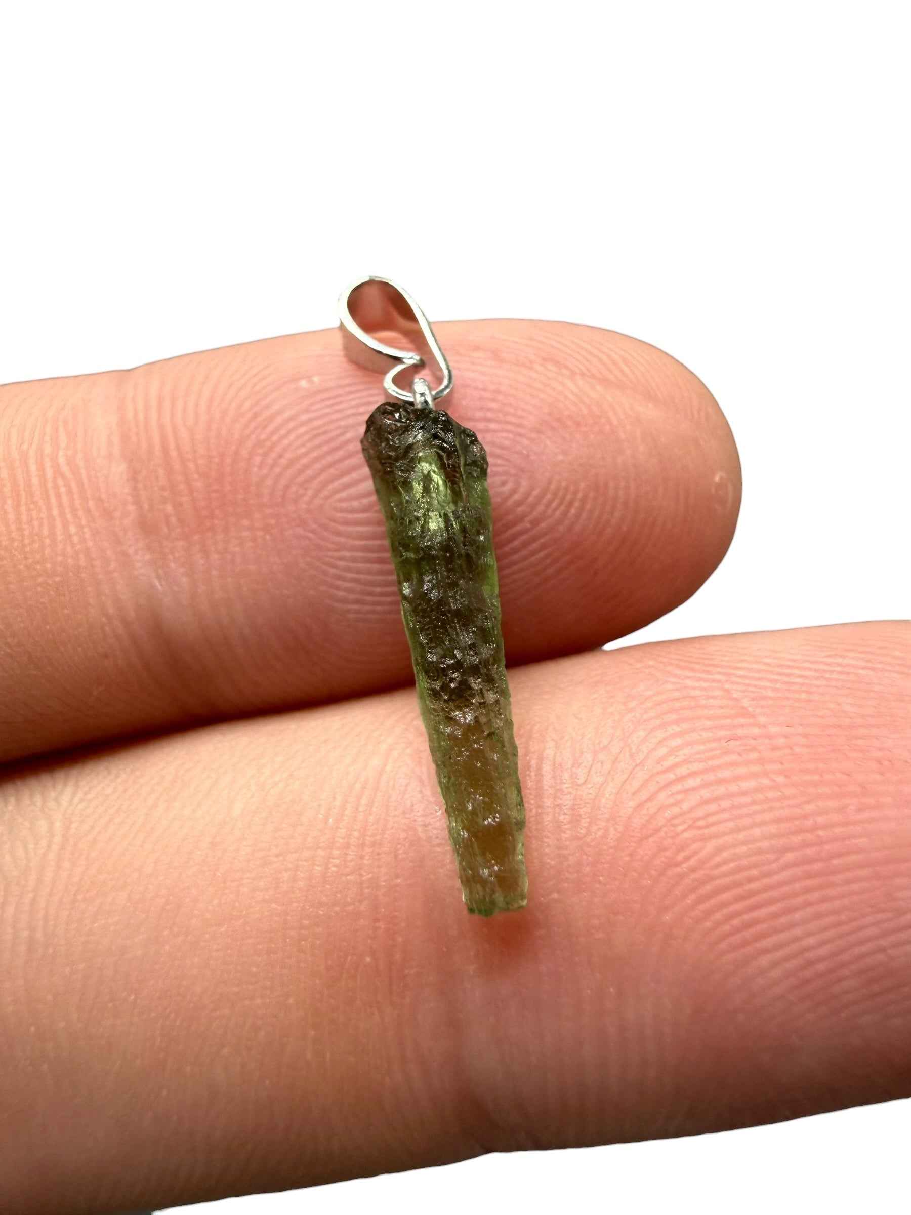 Ciondolo di moldavite 0,4g - P/V524