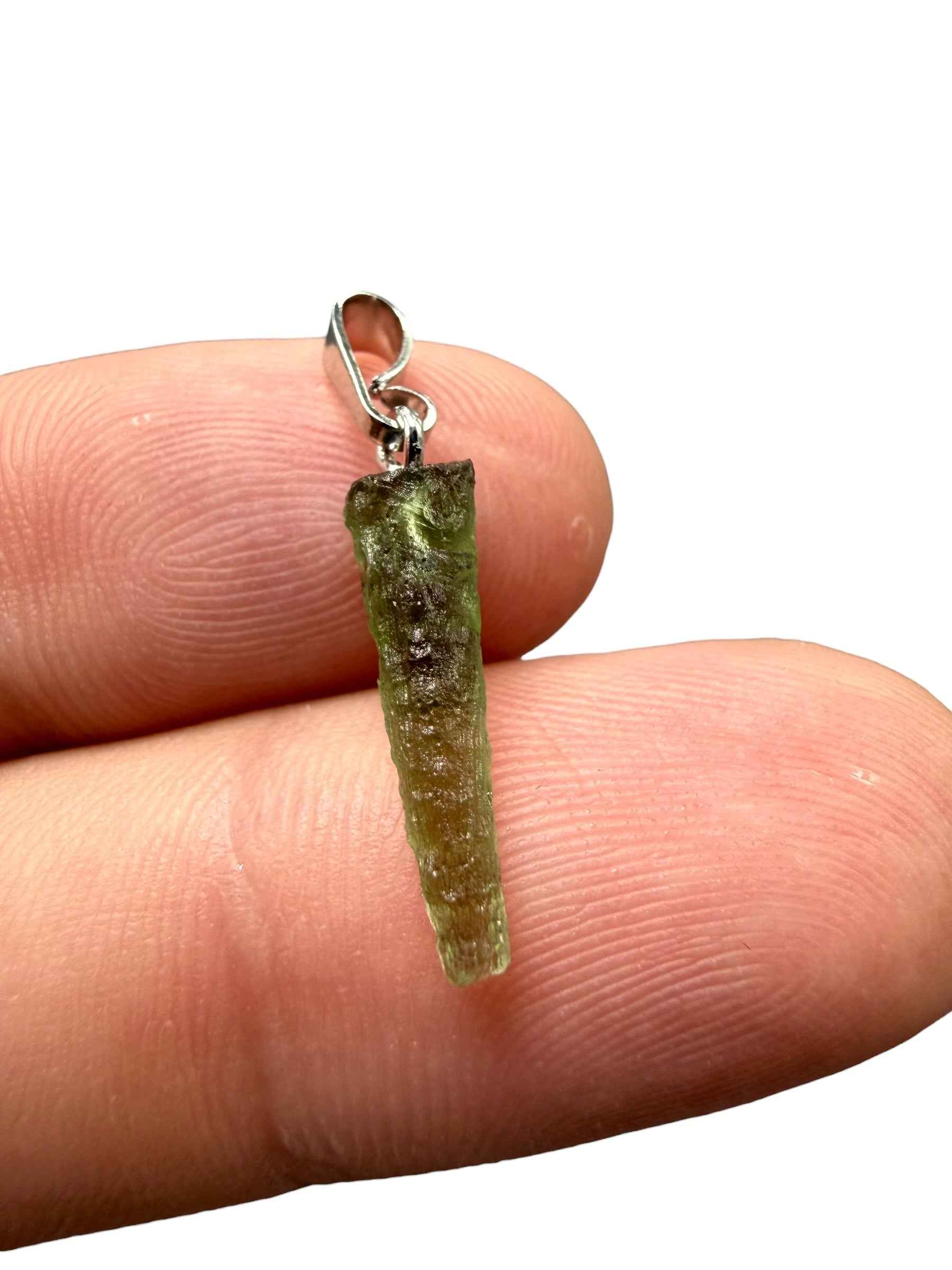 Ciondolo di moldavite 0,4g - P/V524