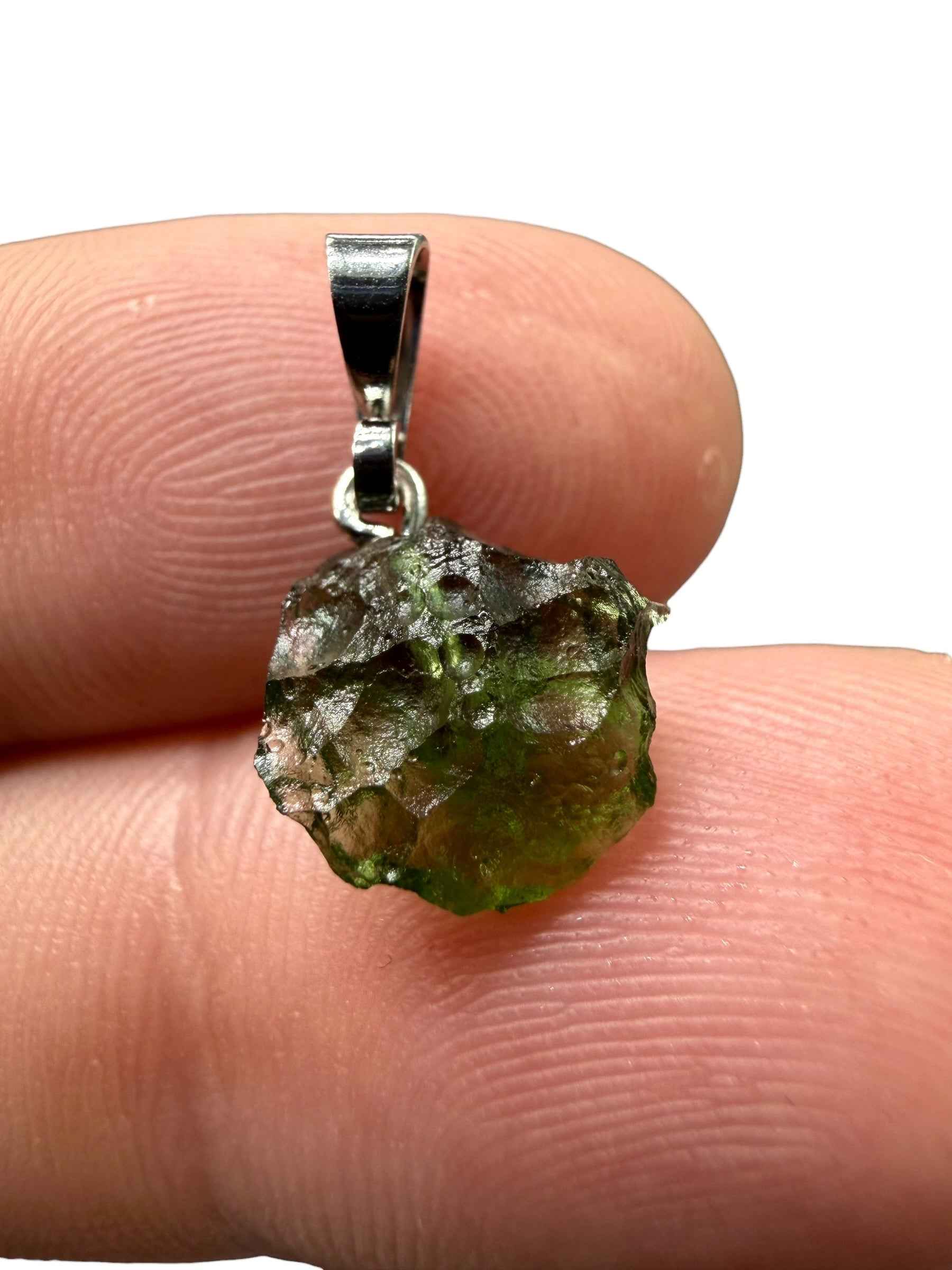 Ciondolo di moldavite 0,55g - P/V525
