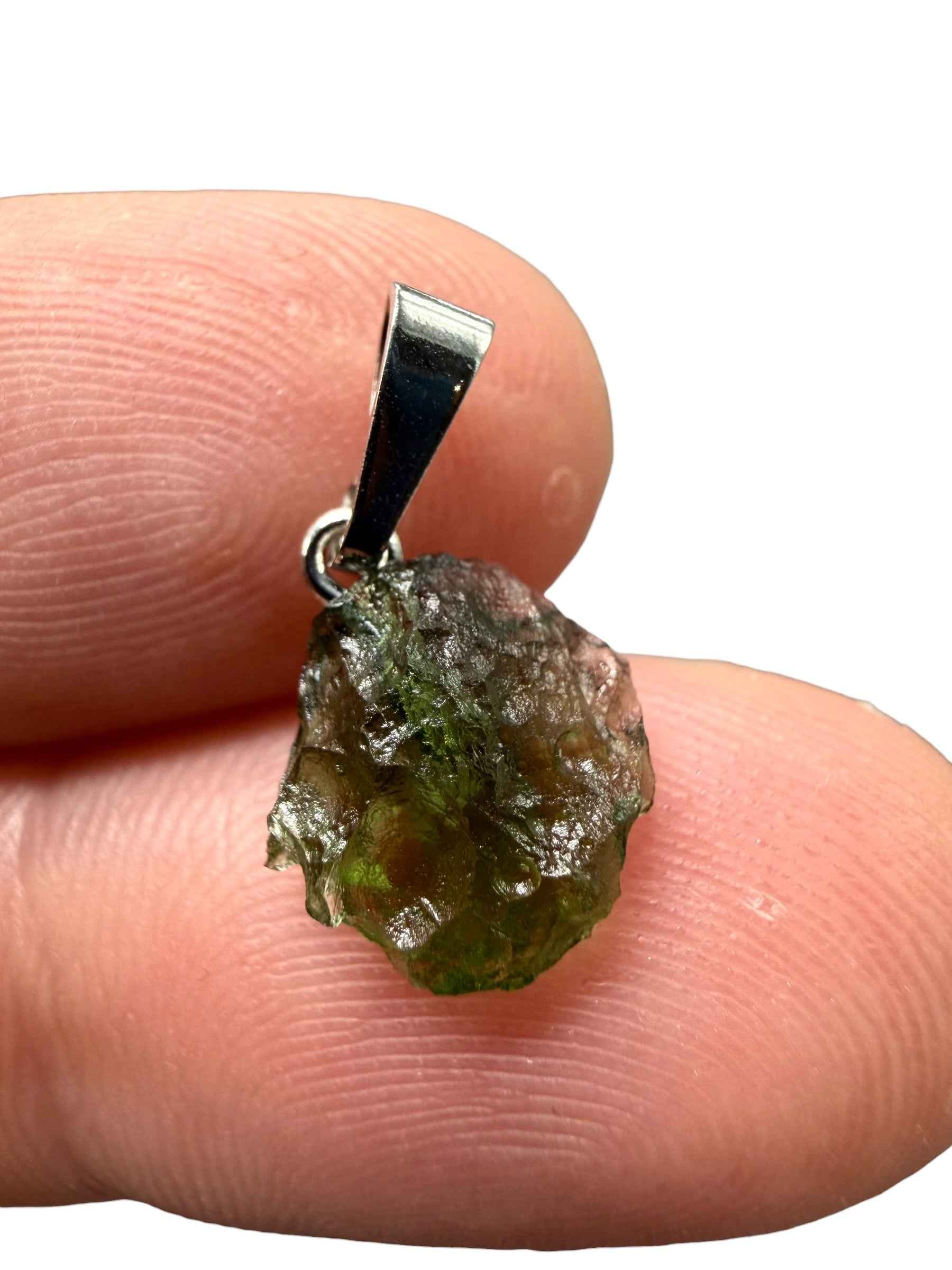 Ciondolo di moldavite 0,55g - P/V525