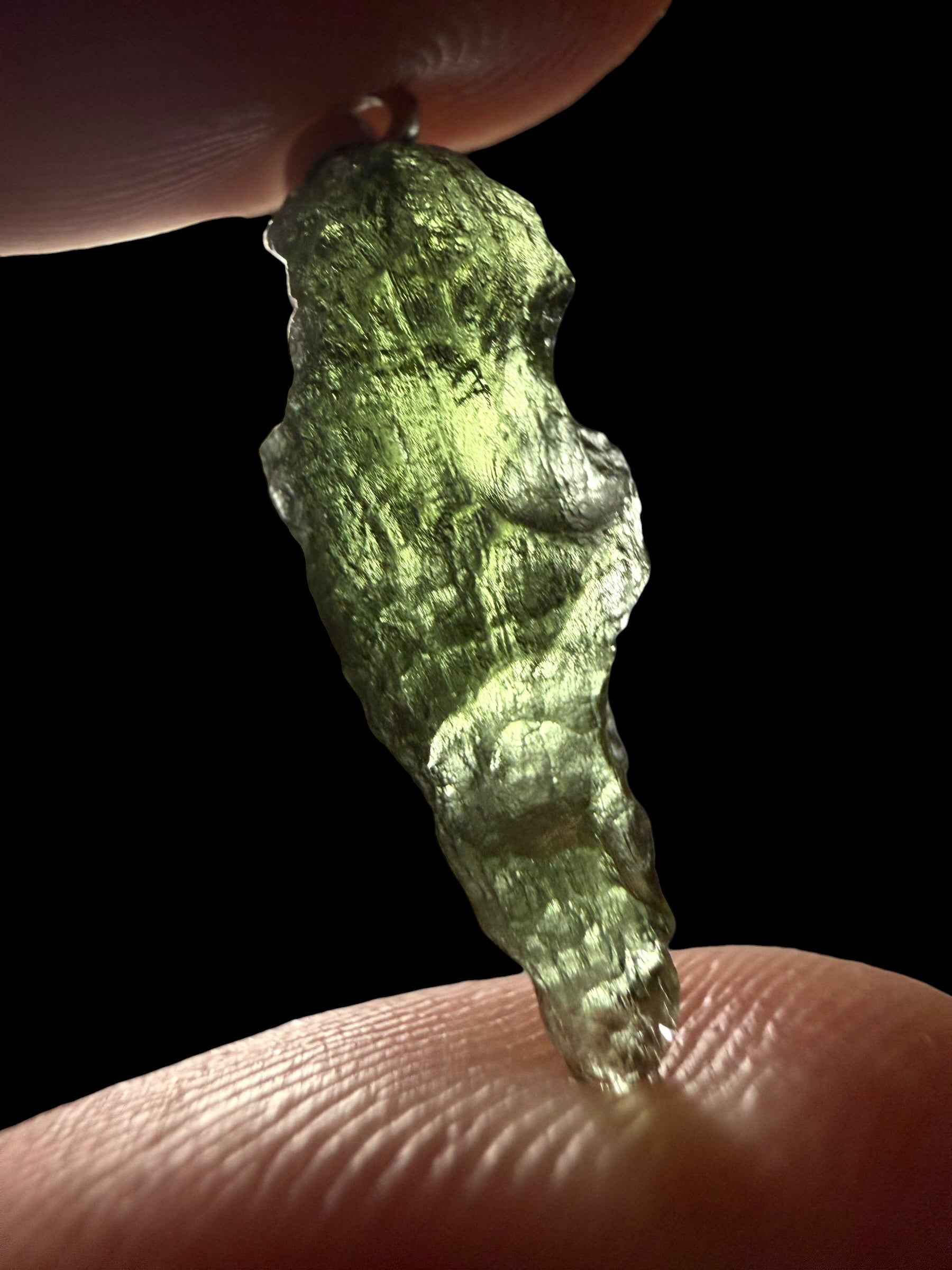 Ciondolo di moldavite 1g - P/V527