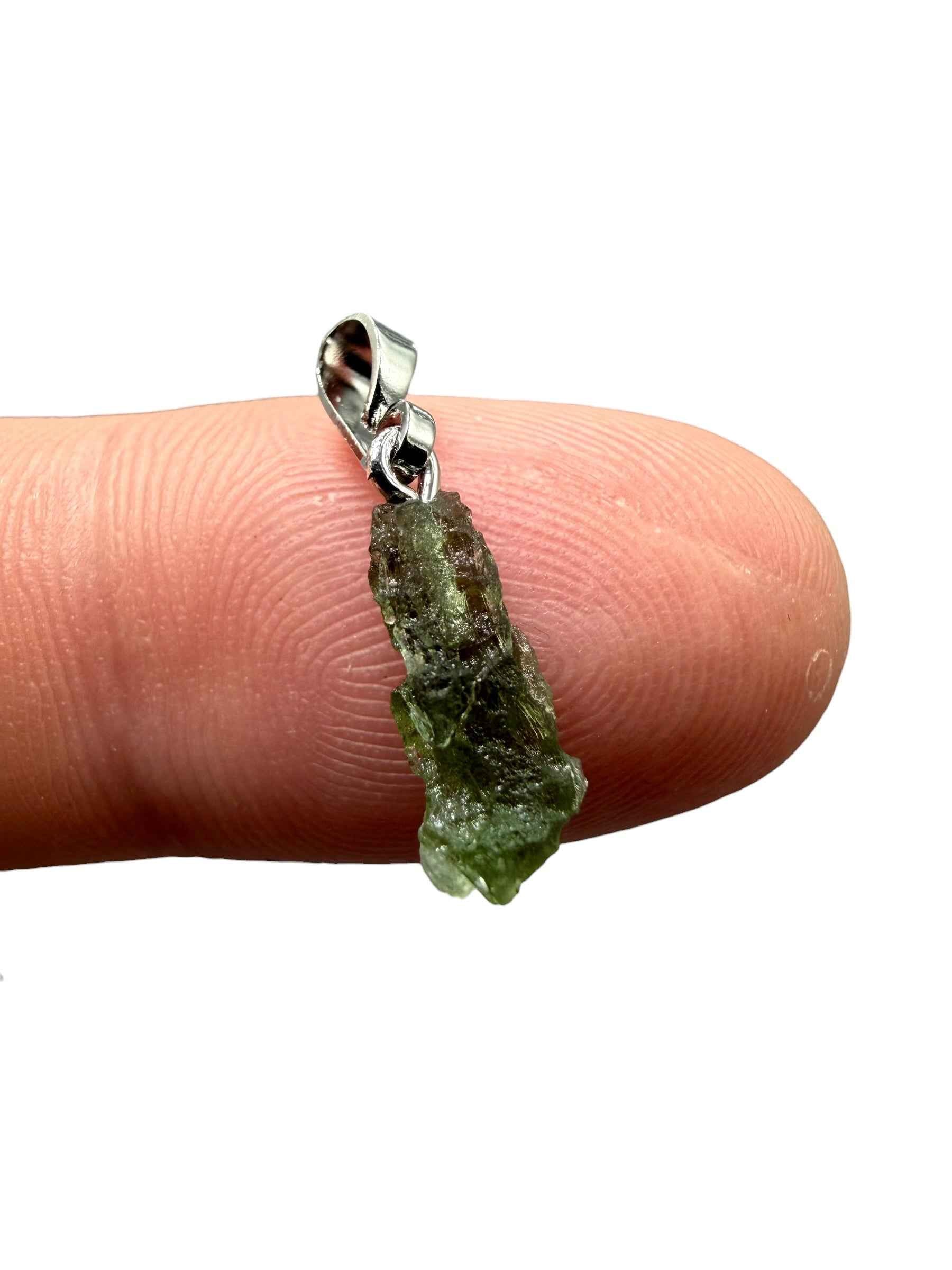 Ciondolo di moldavite 0,4g - P/V529