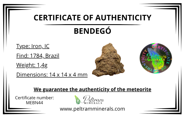Meteorite Bendegó 1,4g – Brazil - MEBN44