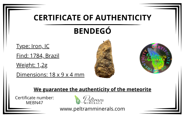 Meteorite Bendegó 1,2g – Brazil - MEBN47
