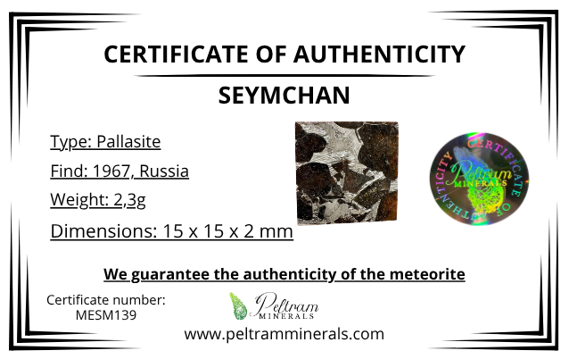 Meteorite Seymchan 2,3g – Magadan, Russia - MESM139