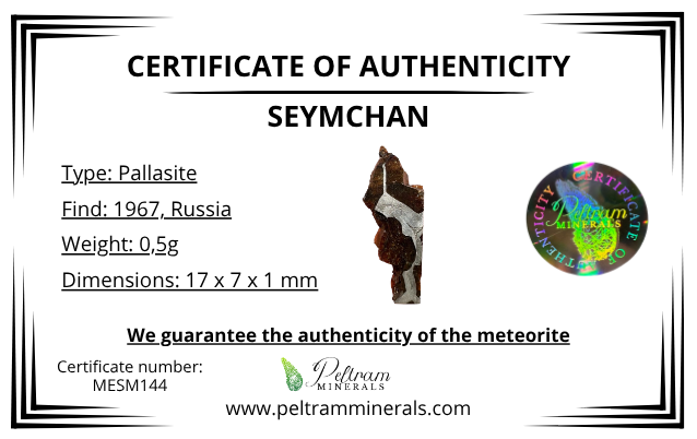 Meteorite Seymchan 0,5g – Magadan, Russia - MESM144
