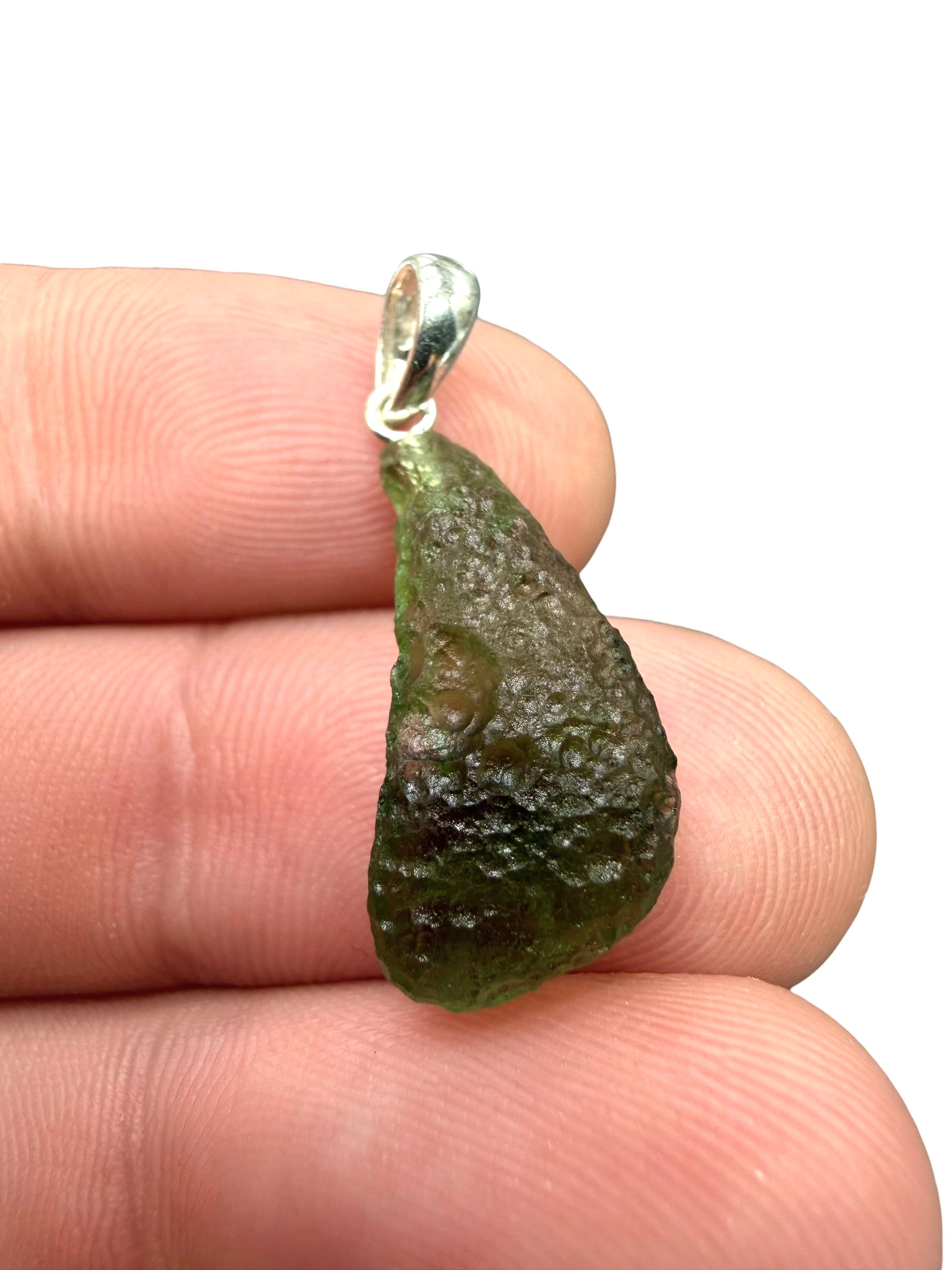 Silver moldavite pendant 1,5g - SP/V1032