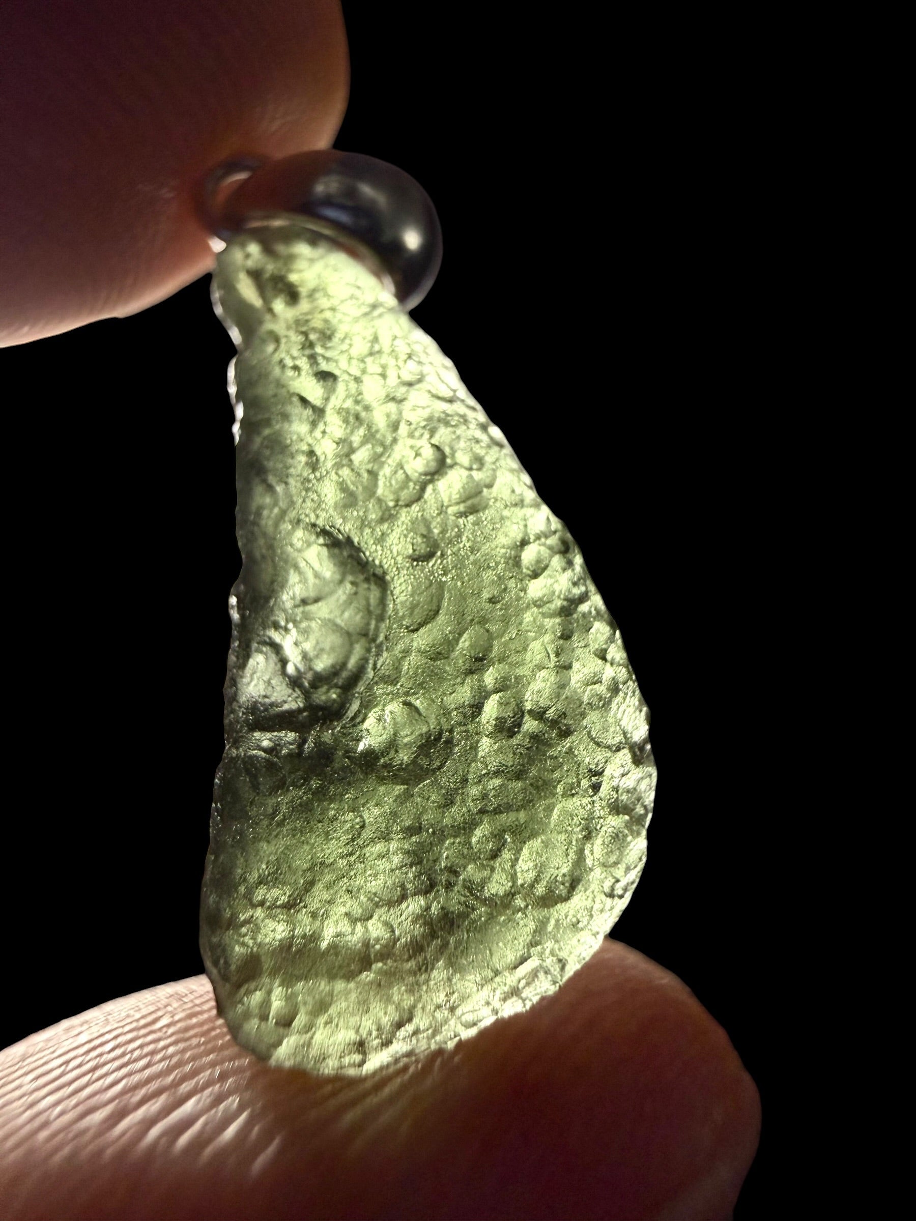 Silver moldavite pendant 1,5g - SP/V1032