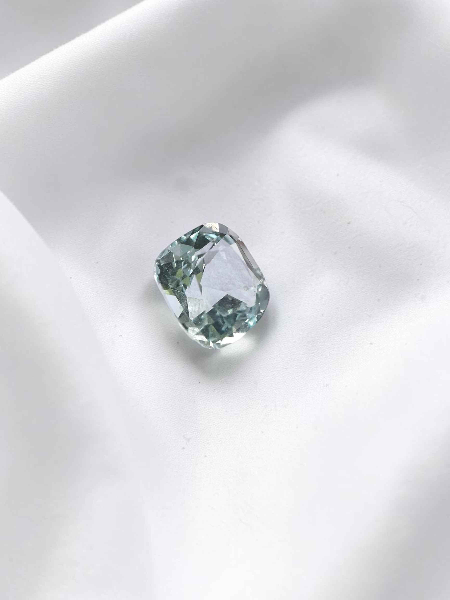 Acquamarina sfaccettata proveniente dall'India, 0,75 ct - BAK12