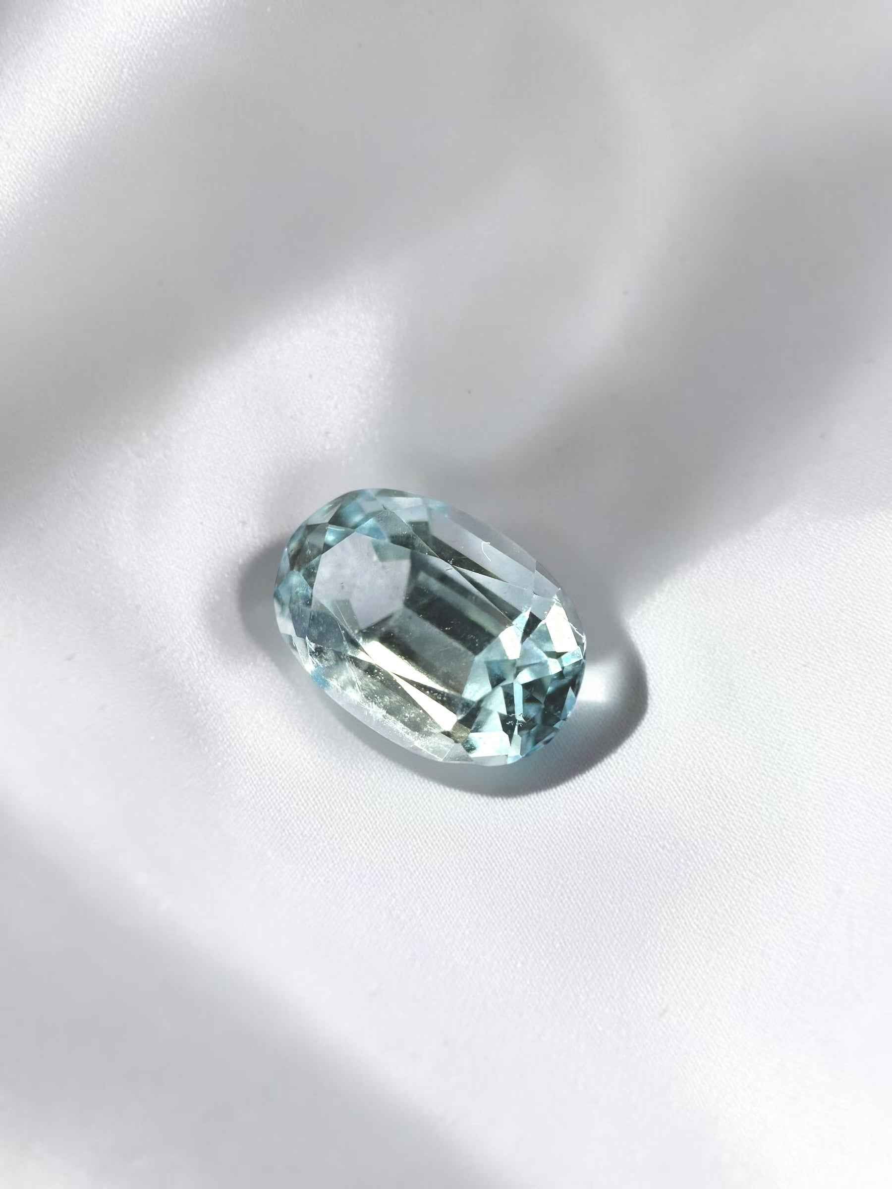 Acquamarina sfaccettata proveniente dall'India, 0,65 ct - BAK13