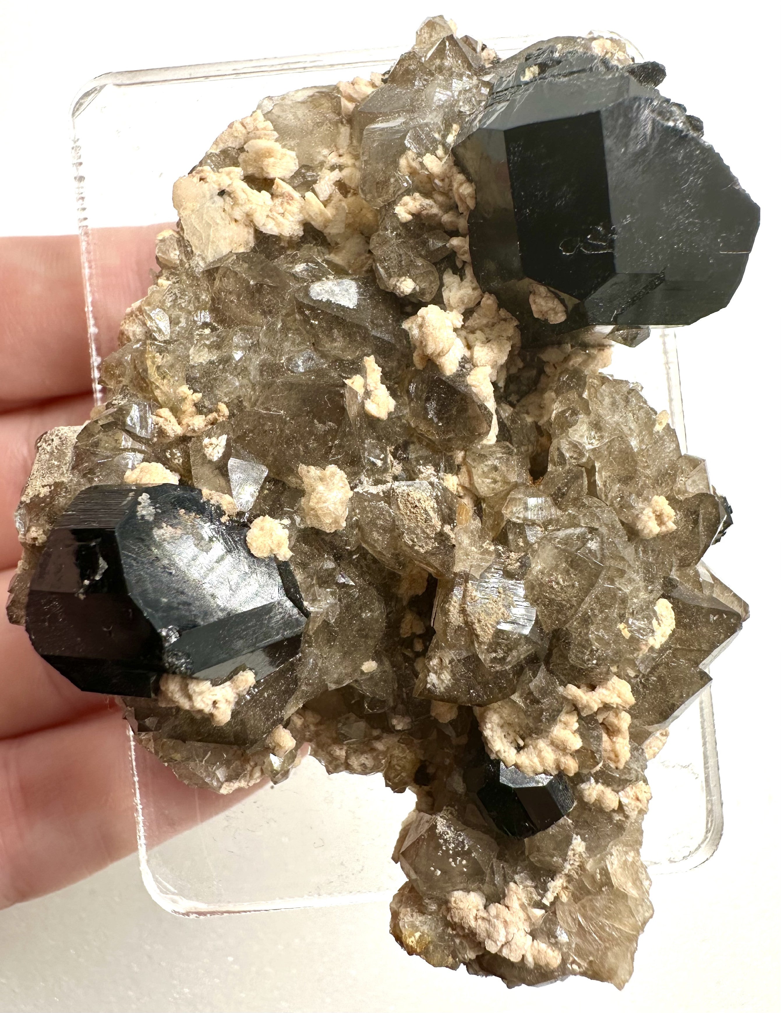 Smoky quartz - Schorl - Erongo, Namibia - Z002