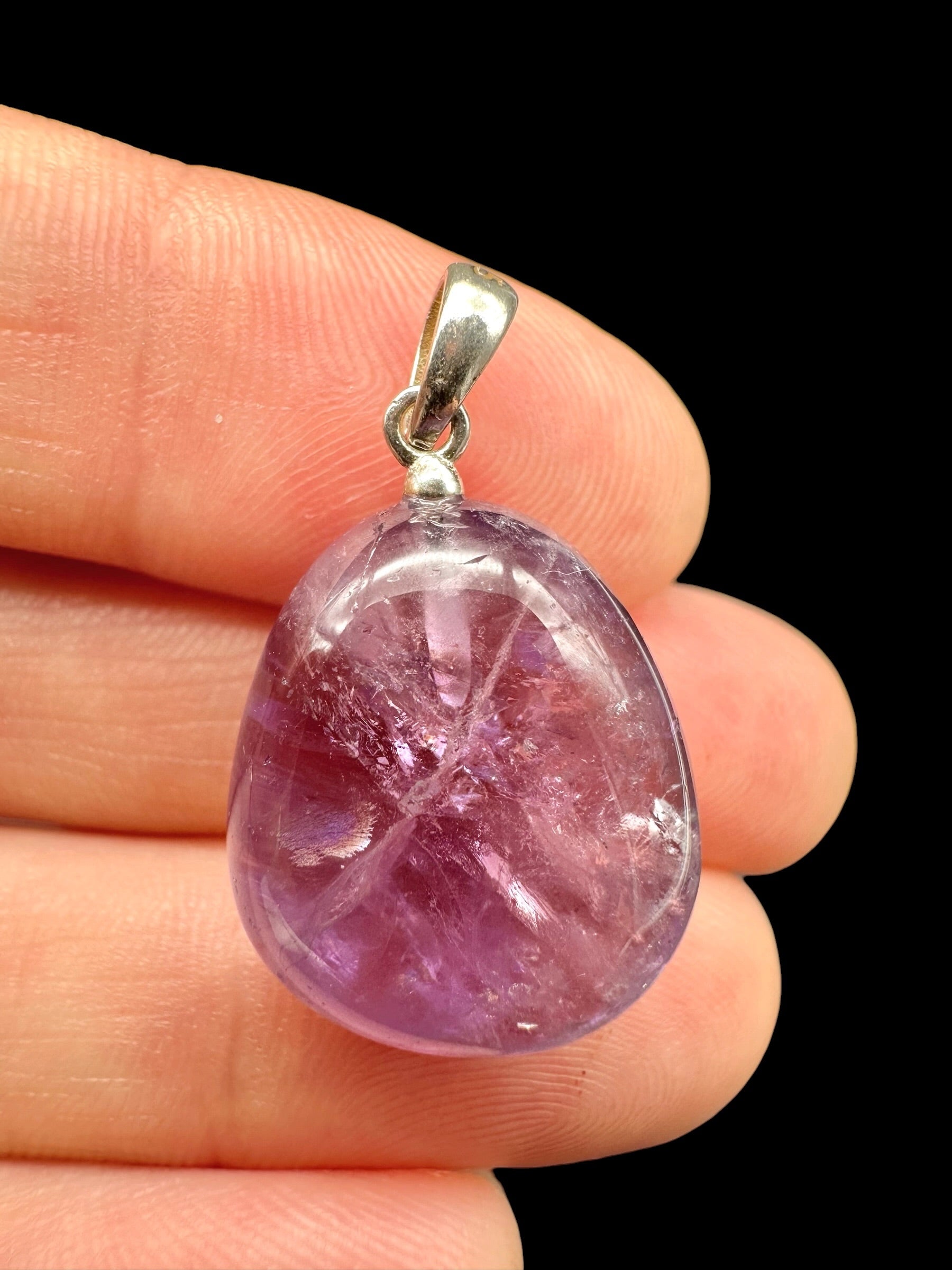Silver pendant made of amethyst - SP/AM025