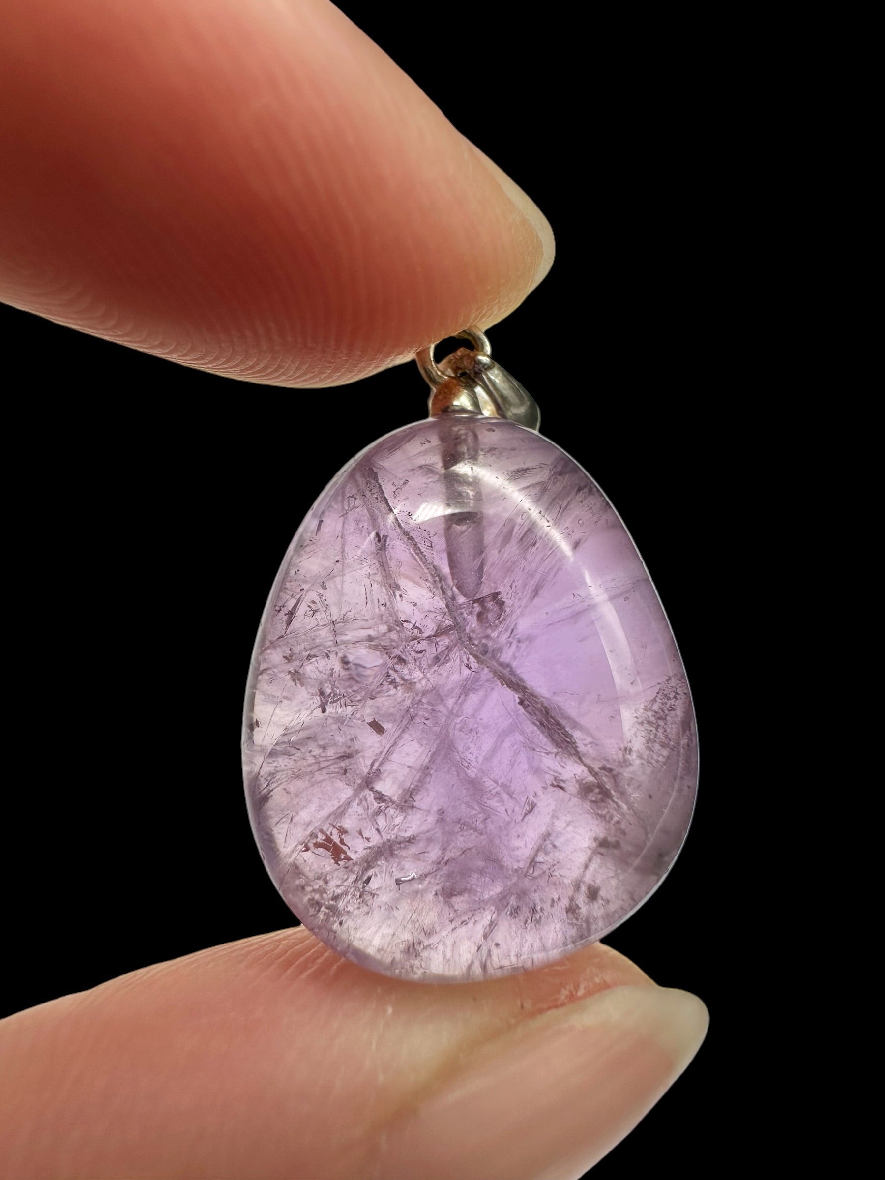 Silver pendant made of amethyst - SP/AM025