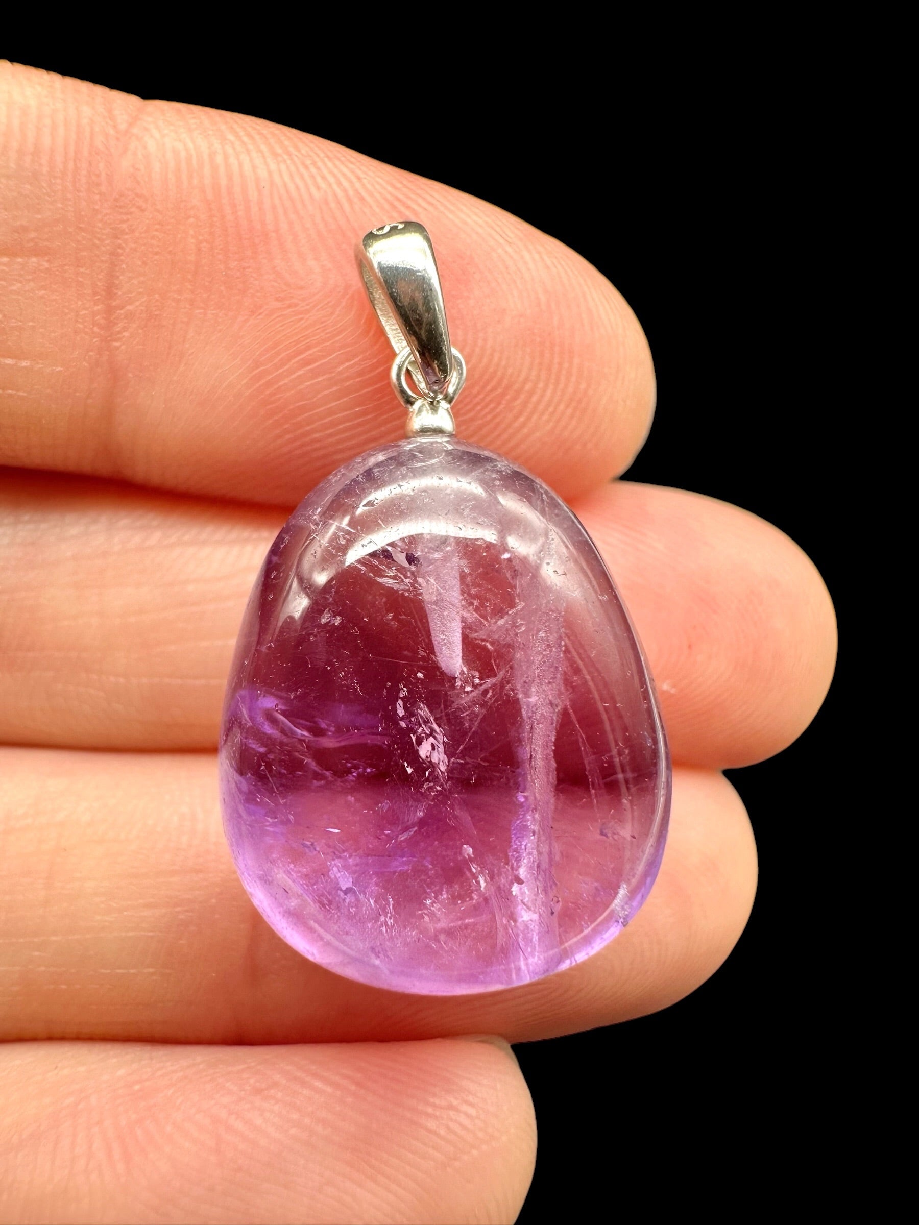 Silver pendant made of amethyst - SP/AM028