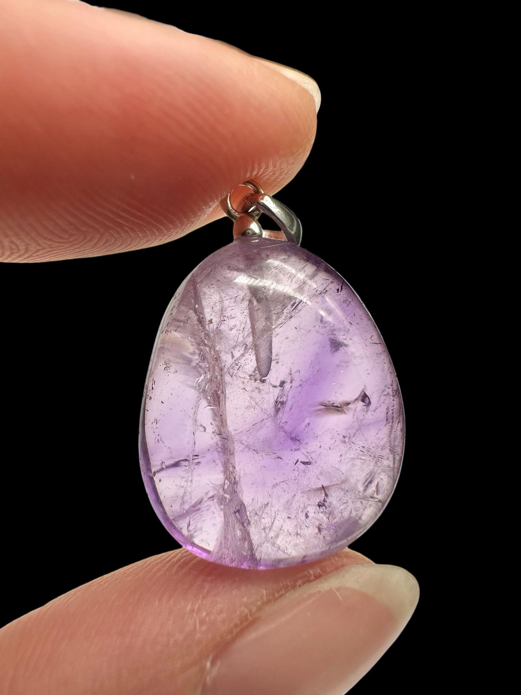 Silver pendant made of amethyst - SP/AM028