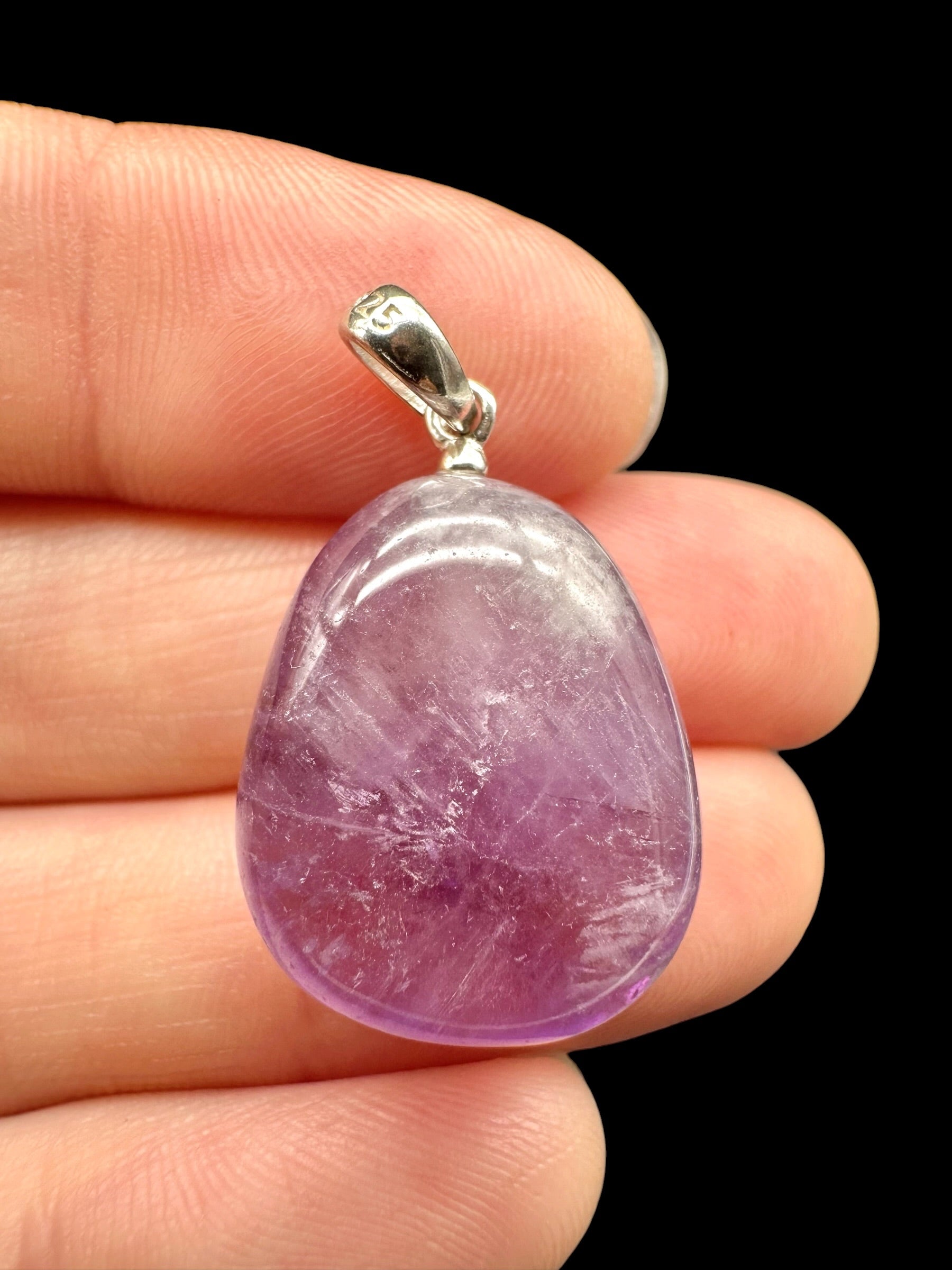 Silver pendant made of amethyst - SP/AM029