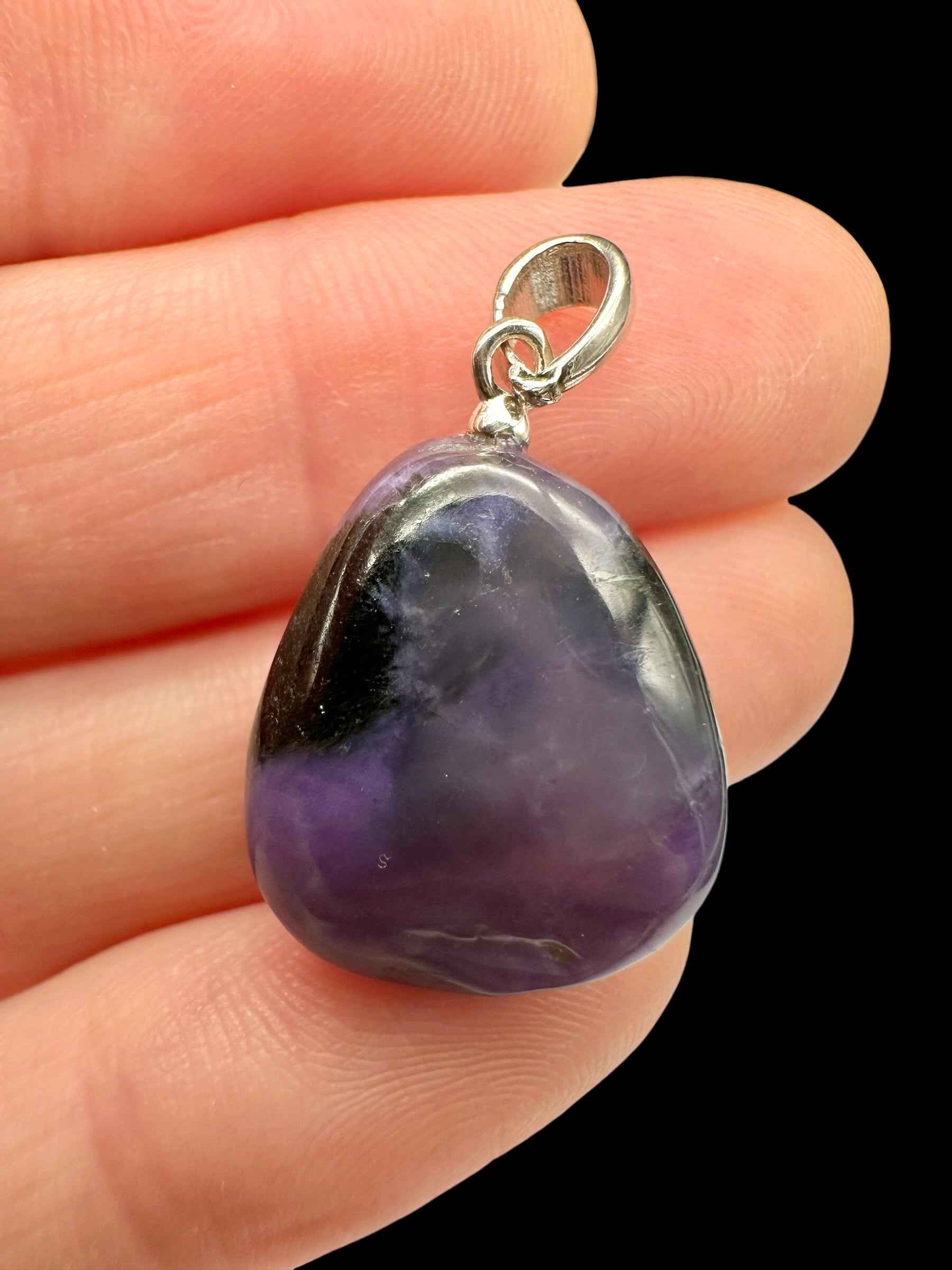 Ciondolo in argento con charoite - SP/CA26