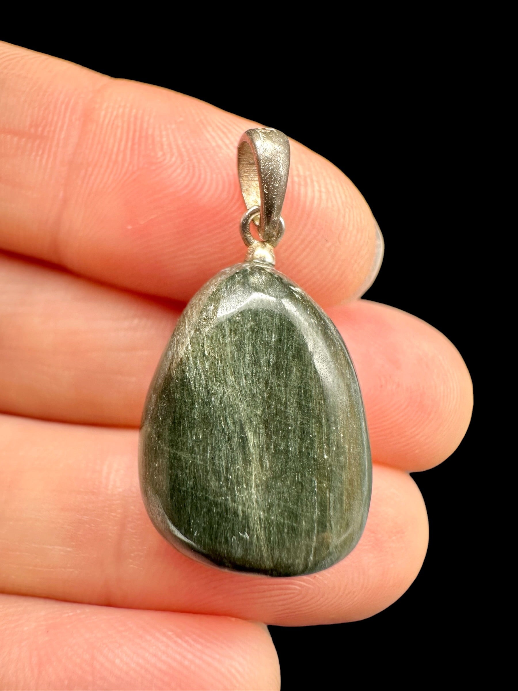 Silver cat's eye pendant - SP/KK06
