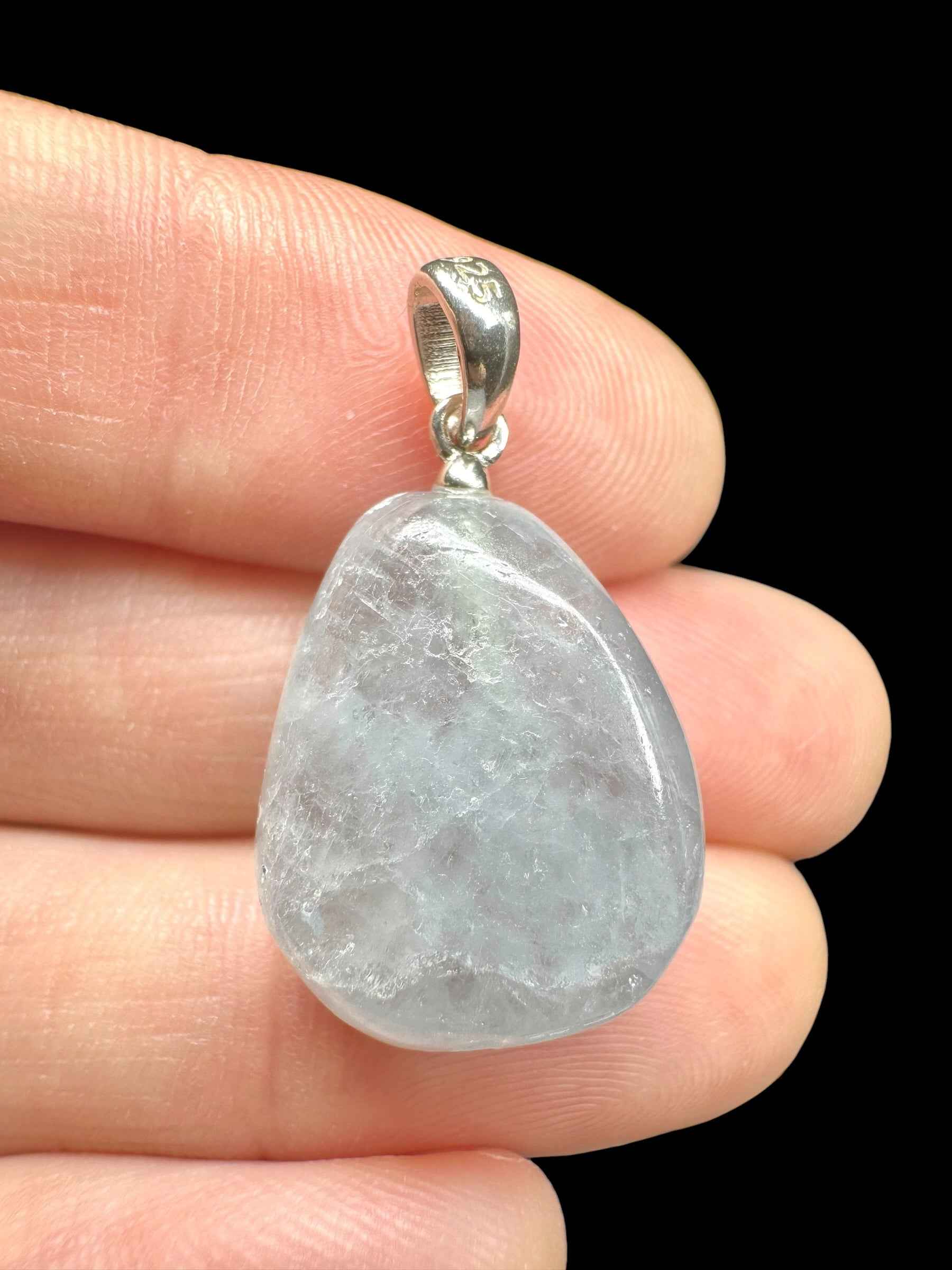 Ciondolo in argento con celestina - SP/CE02