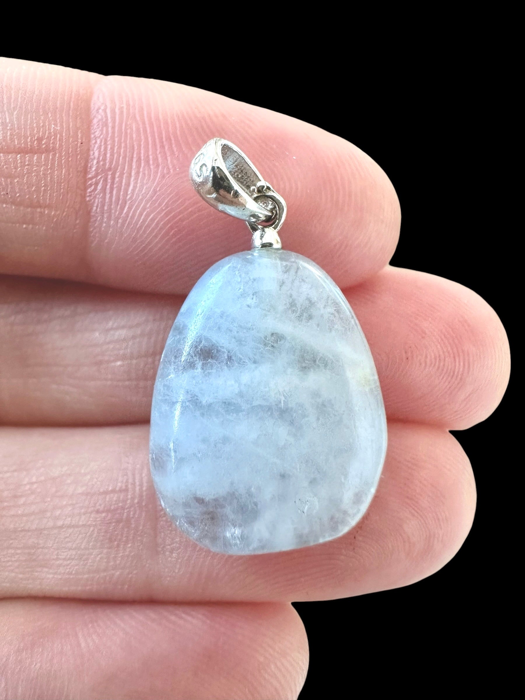 Silver pendant made of celestine - SP/CE06