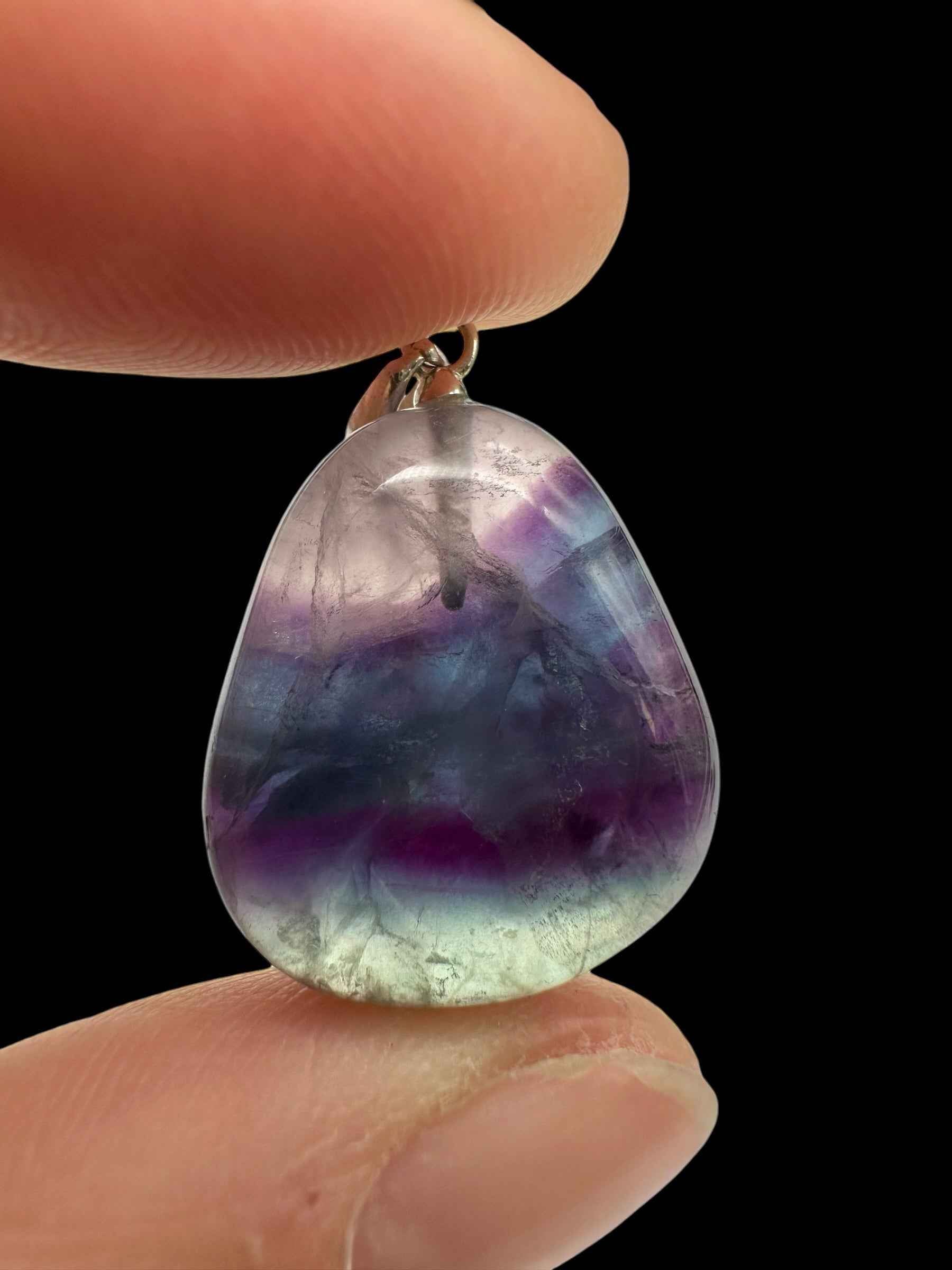 Ciondolo in argento con fluorite - SP/FL01