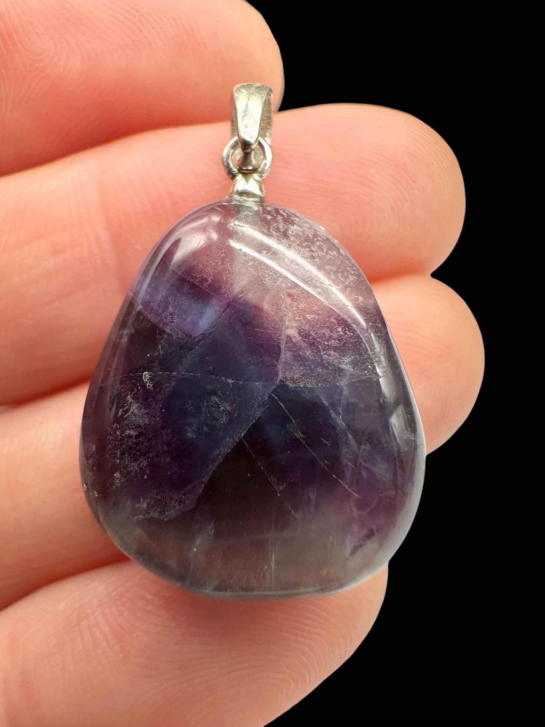 Ciondolo in argento con fluorite - SP/FL01