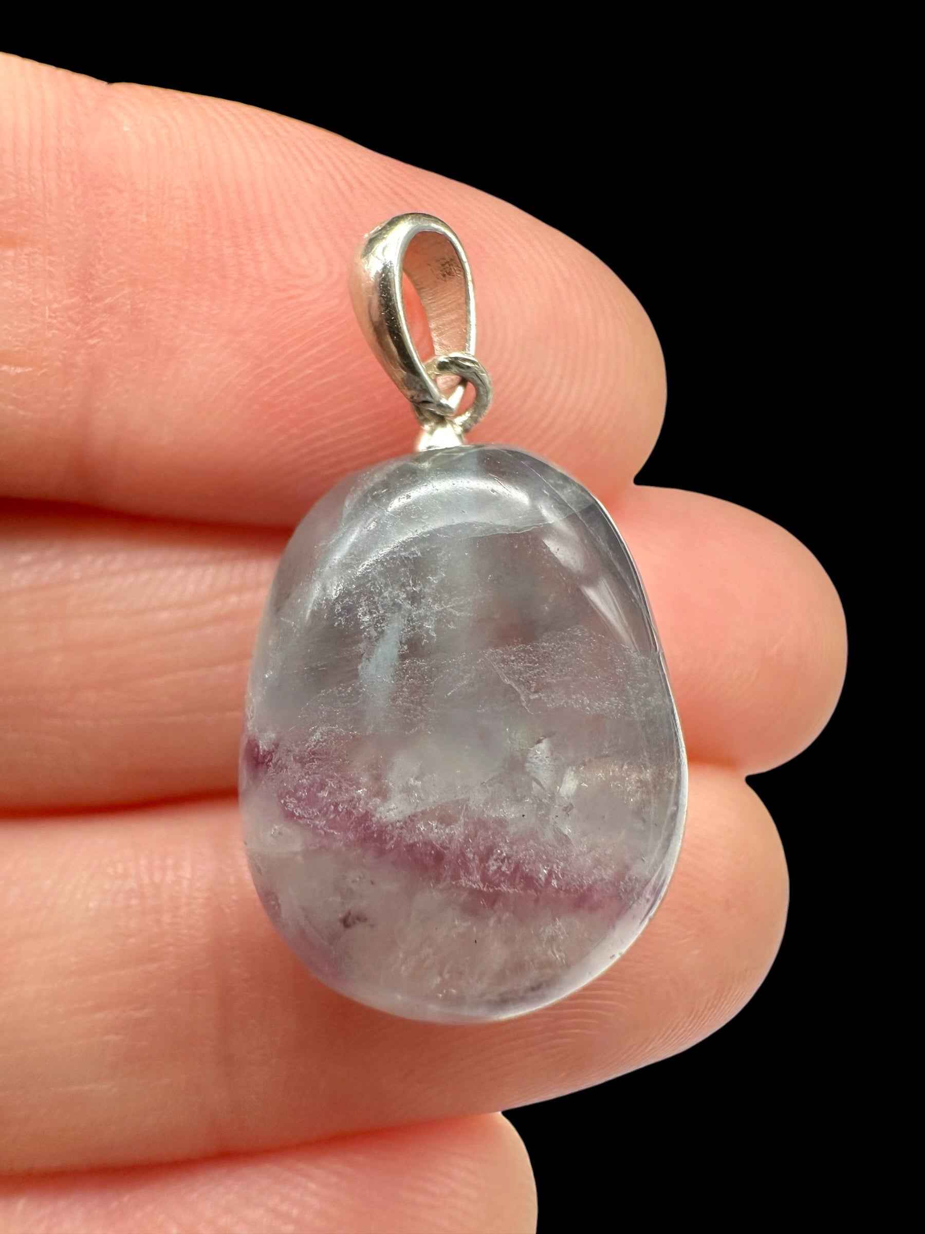 Ciondolo in argento con fluorite - SP/FL02