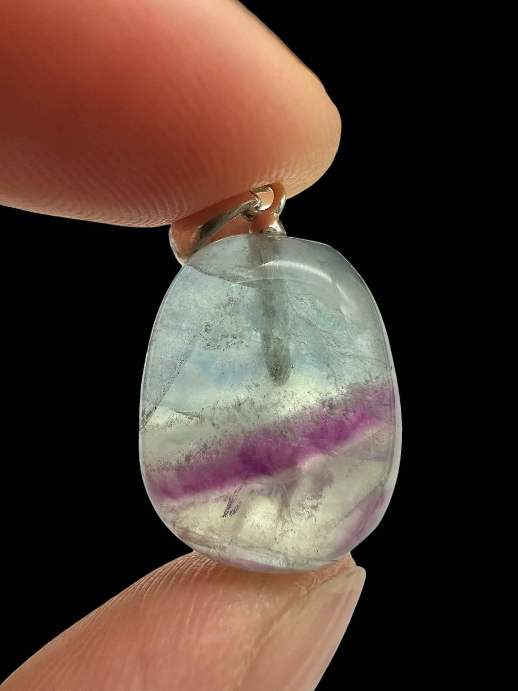 Ciondolo in argento con fluorite - SP/FL02