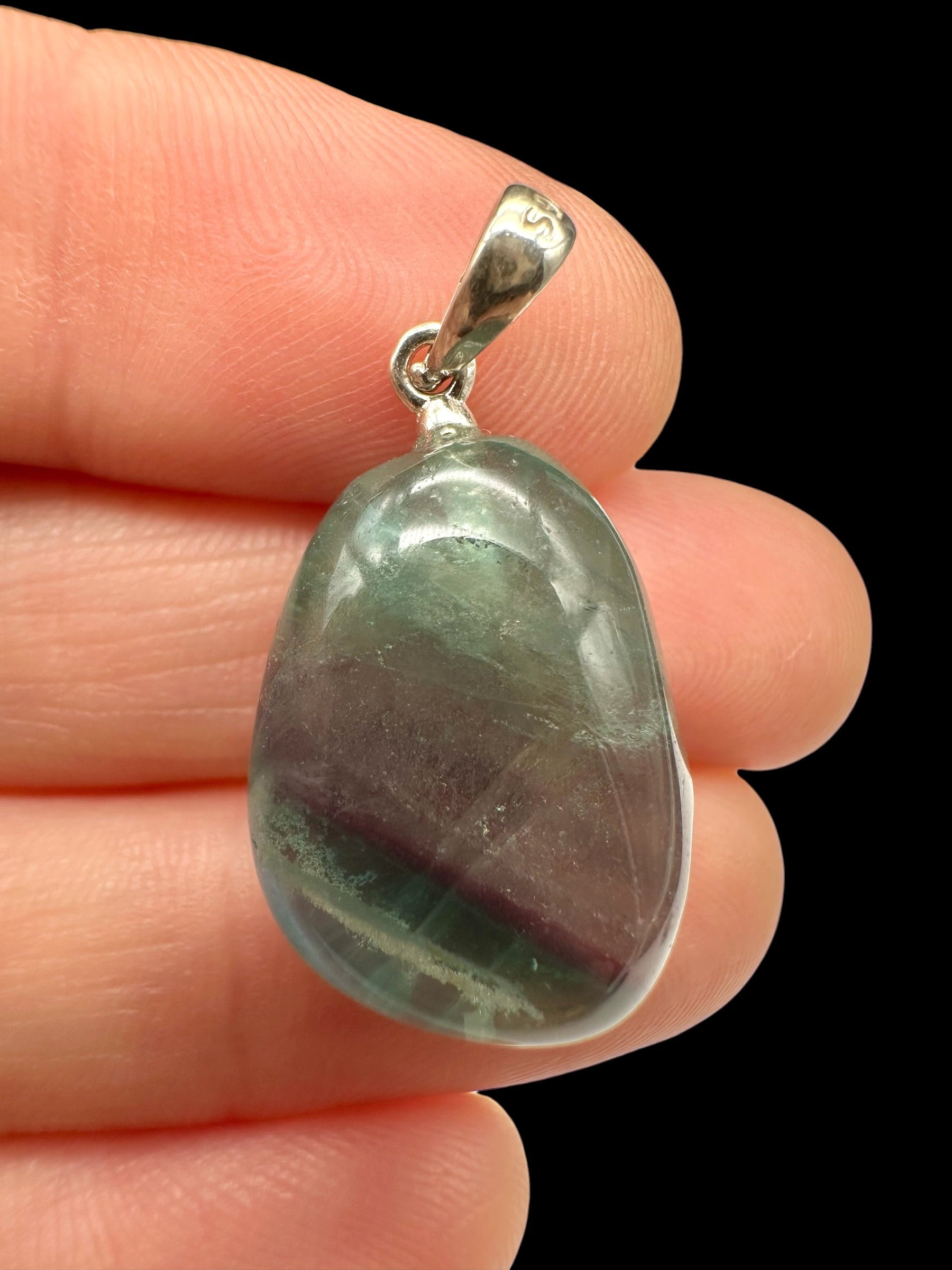 Silver pendant made of fluorite - SP/FL03