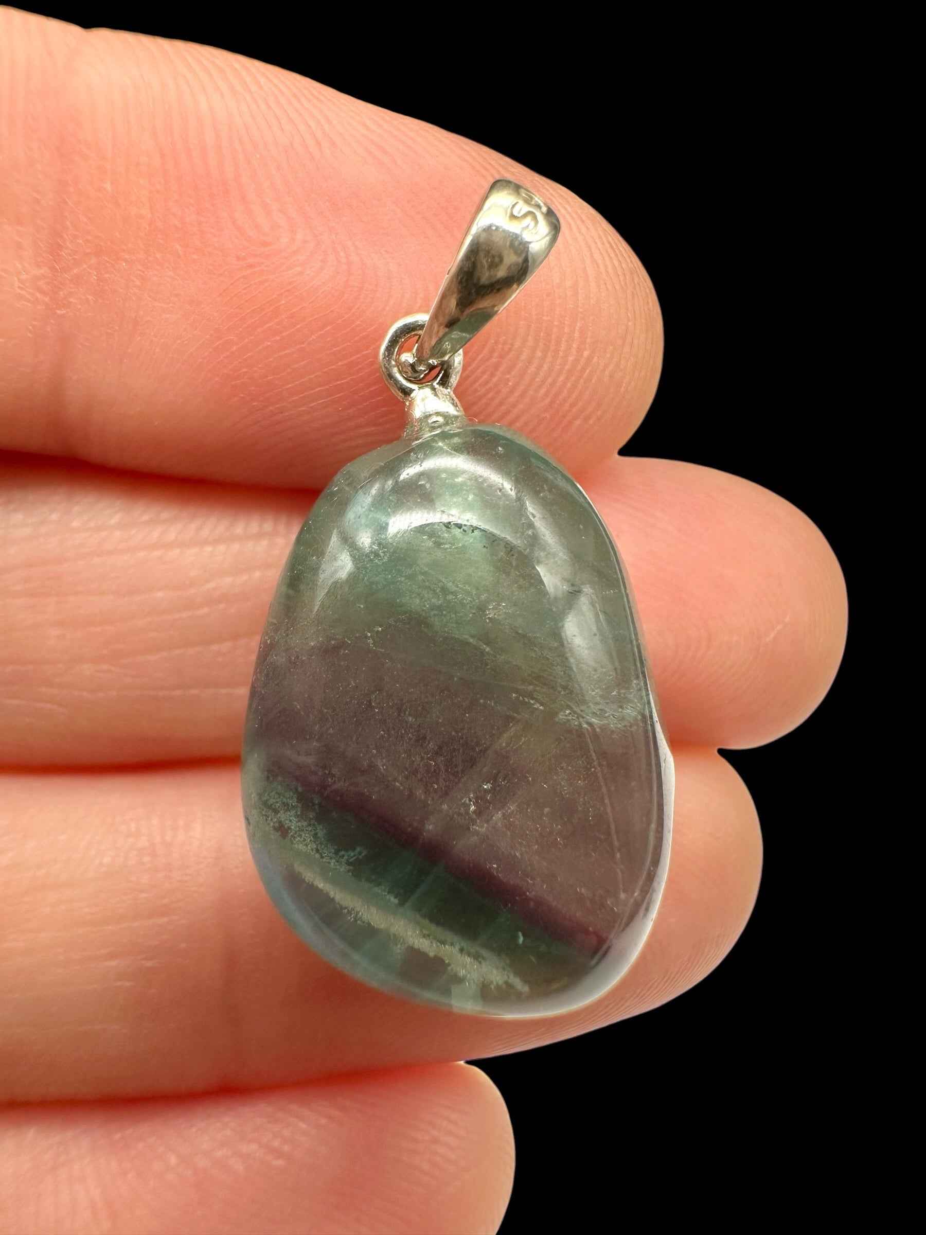 Ciondolo in argento con fluorite - SP/FL03