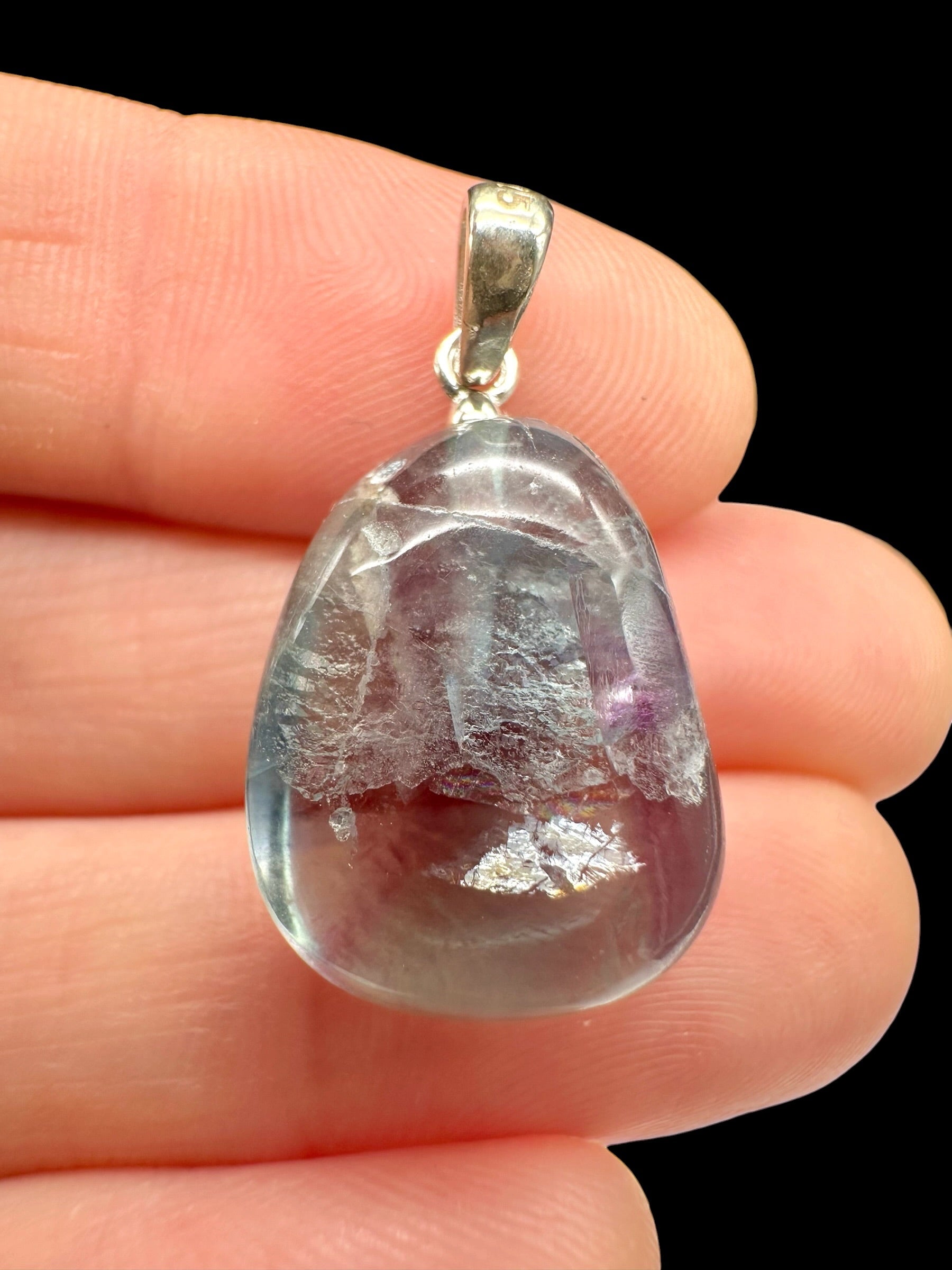 Silver pendant made of fluorite - SP/FL04