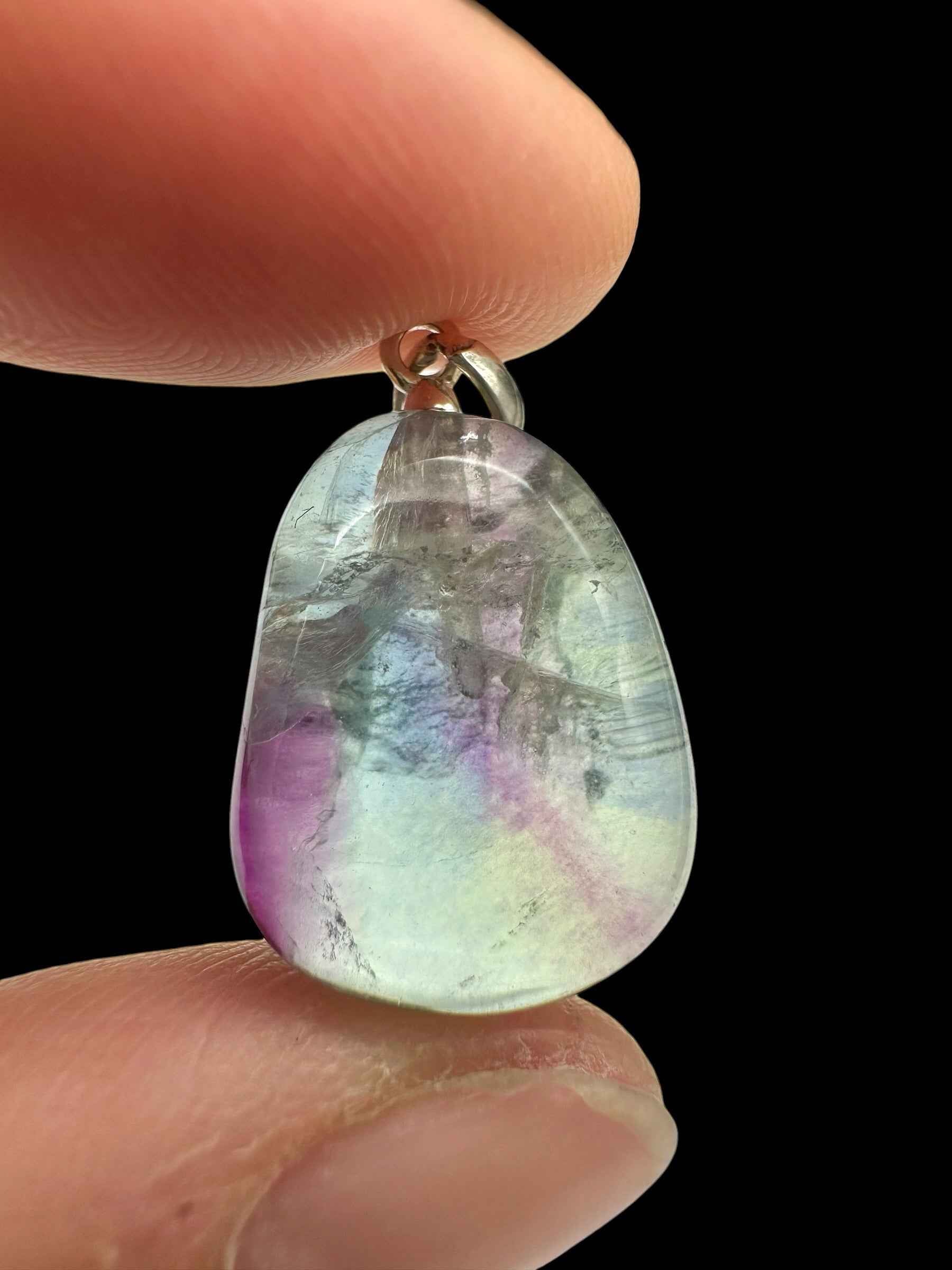 Ciondolo in argento con fluorite - SP/FL04