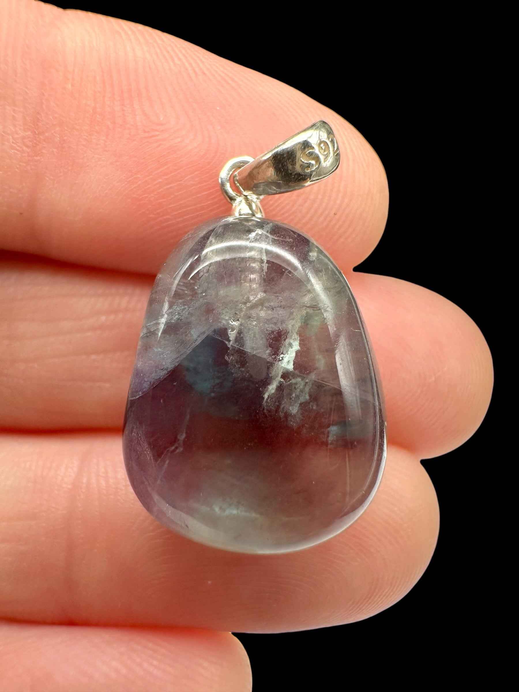 Ciondolo in argento con fluorite - SP/FL04