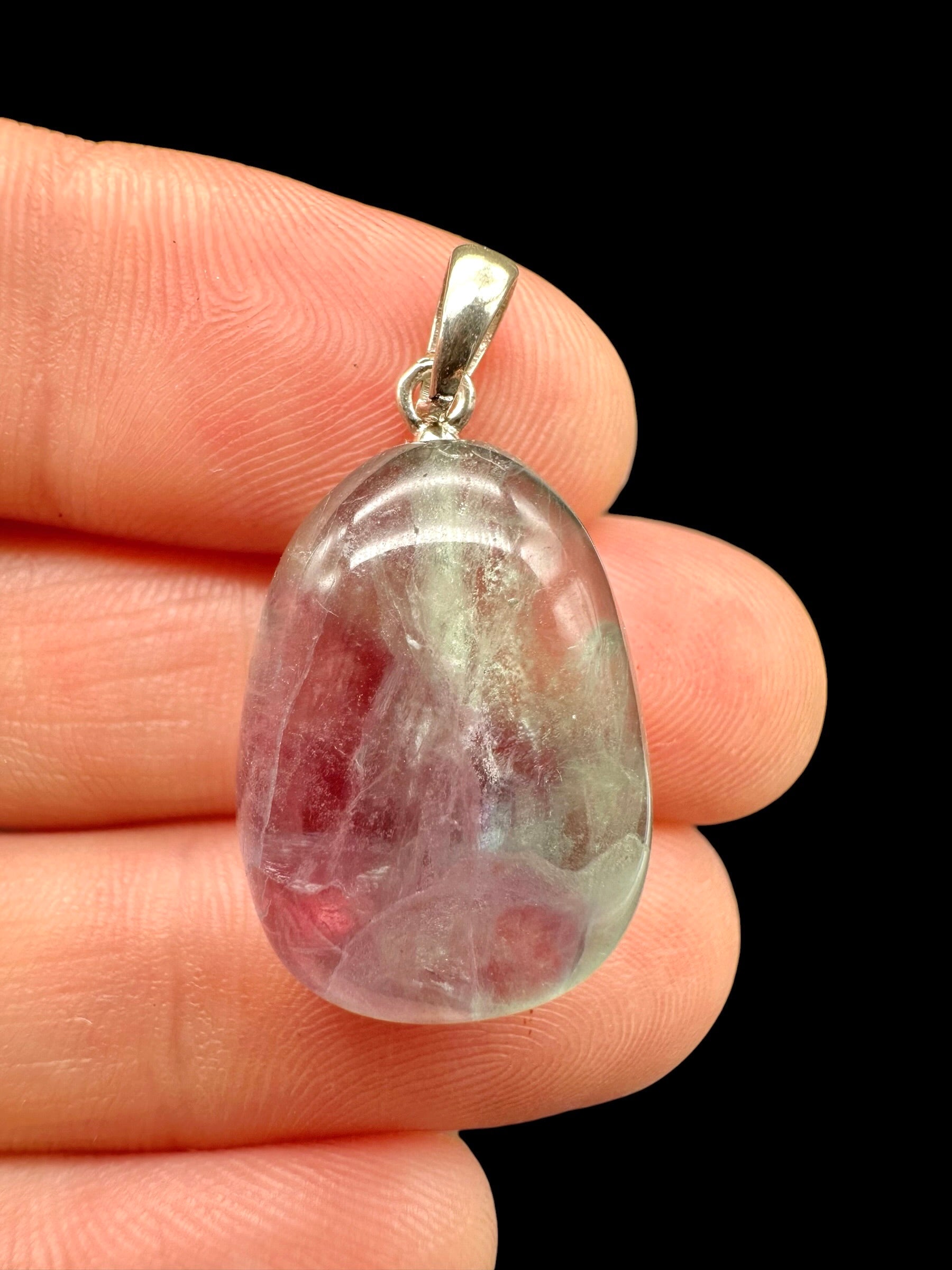 Silver pendant made of fluorite - SP/FL05