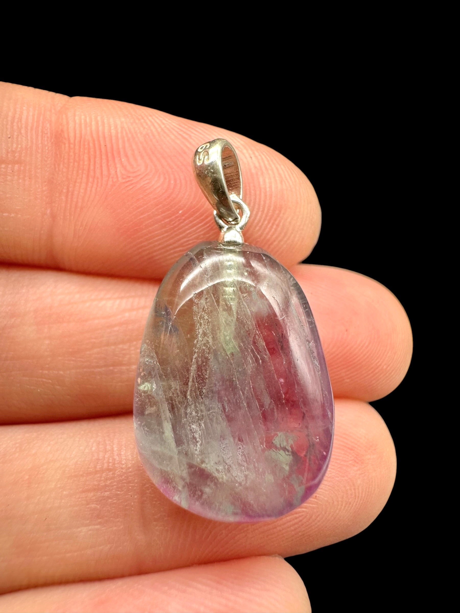 Silver pendant made of fluorite - SP/FL05