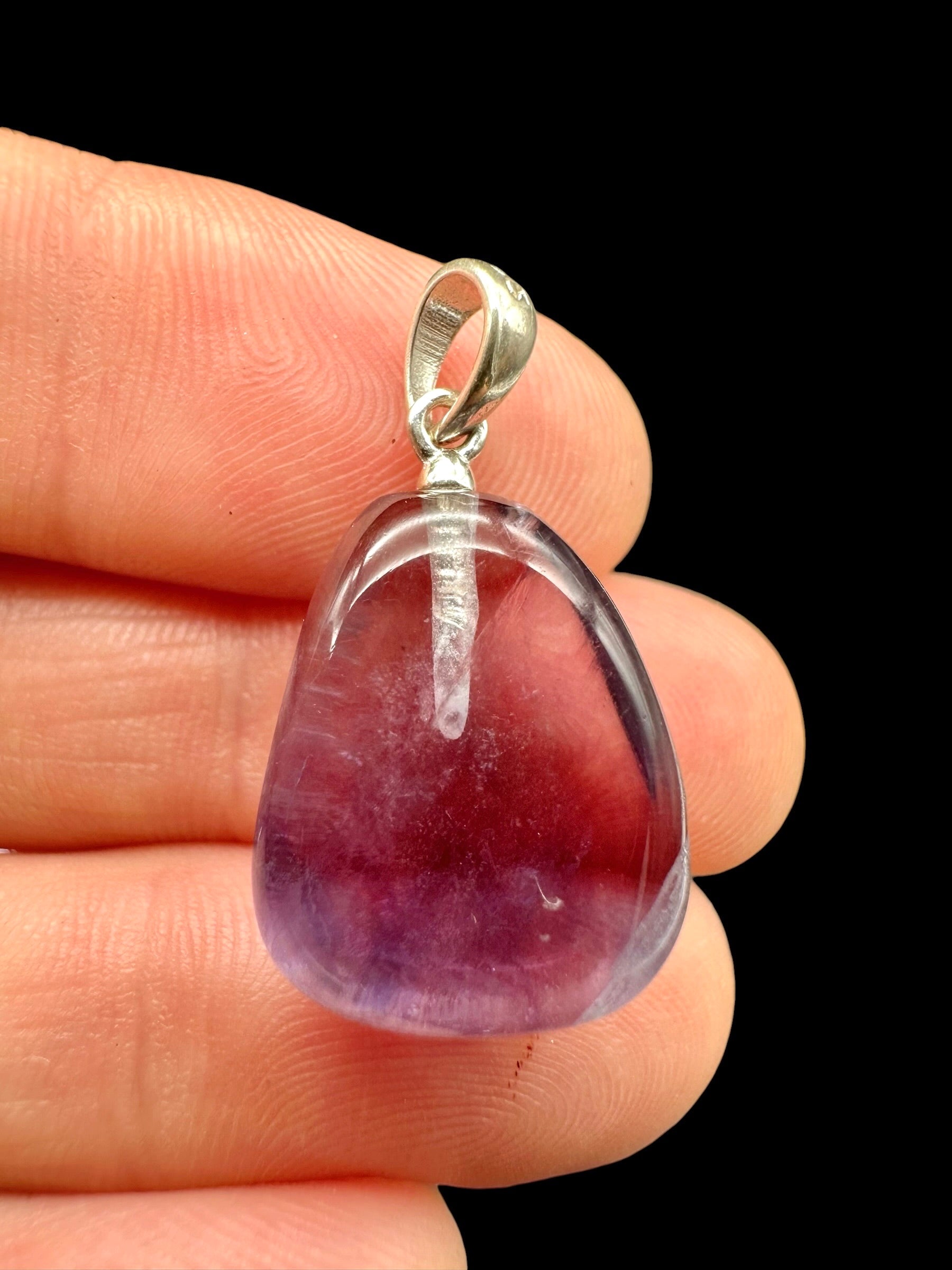 Silver pendant made of fluorite - SP/FL06