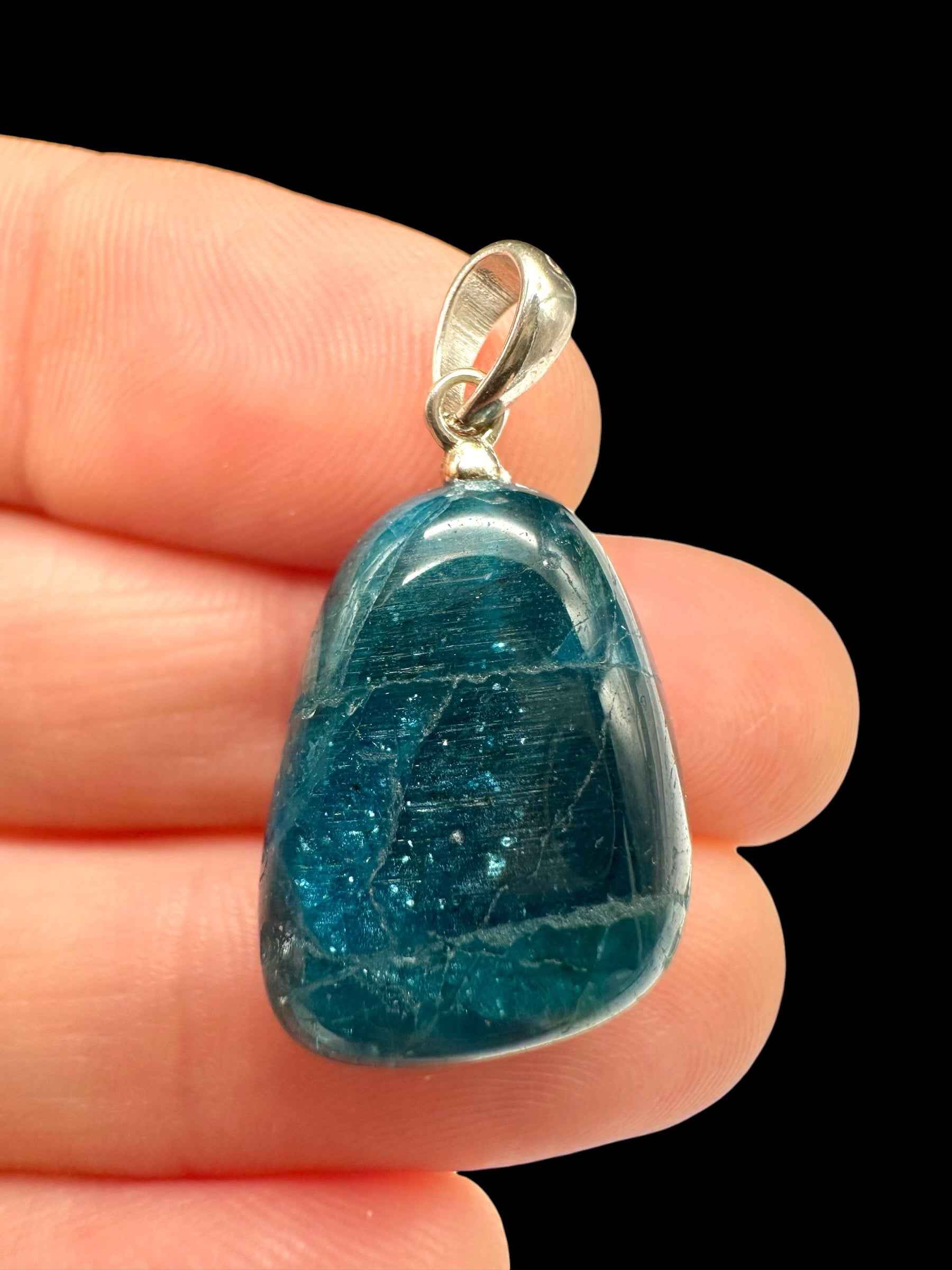 Ciondolo in argento con apatite - SP/AP03