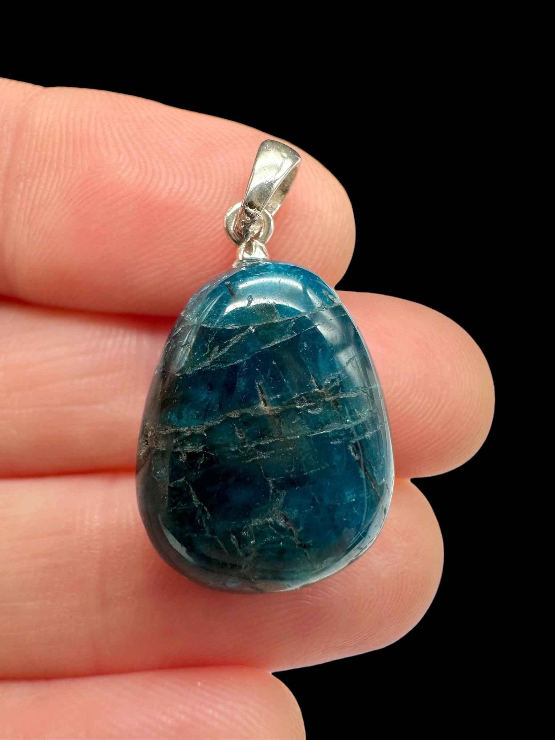 Ciondolo in argento con apatite - SP/AP04